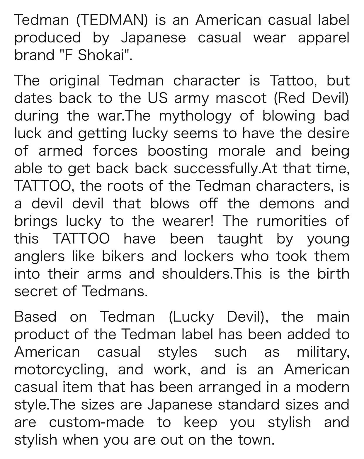 Tedman Tedman & Co Vintage Lucky Devil US military Logo Size 46 XL Size US XL / EU 56 / 4 - 12 Thumbnail