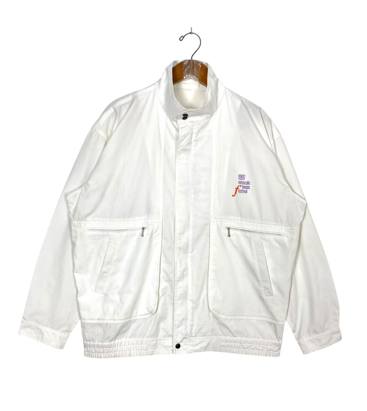 Japanese Brand Rare‼️ Vintage 1997 Miyazaki Music Festival Bomber Jacket Size US L / EU 52-54 / 3 - 1 Thumbnail