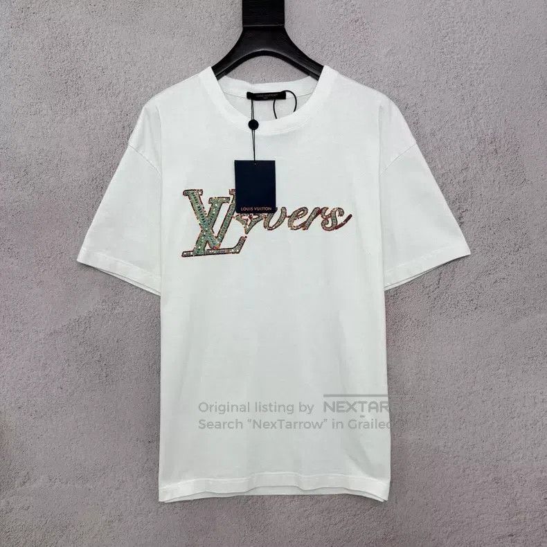 Louis Vuitton Louis Vuitton White sequin beaded sparkle diamond short sl Size US L / EU 52-54 / 3 - 1 Thumbnail