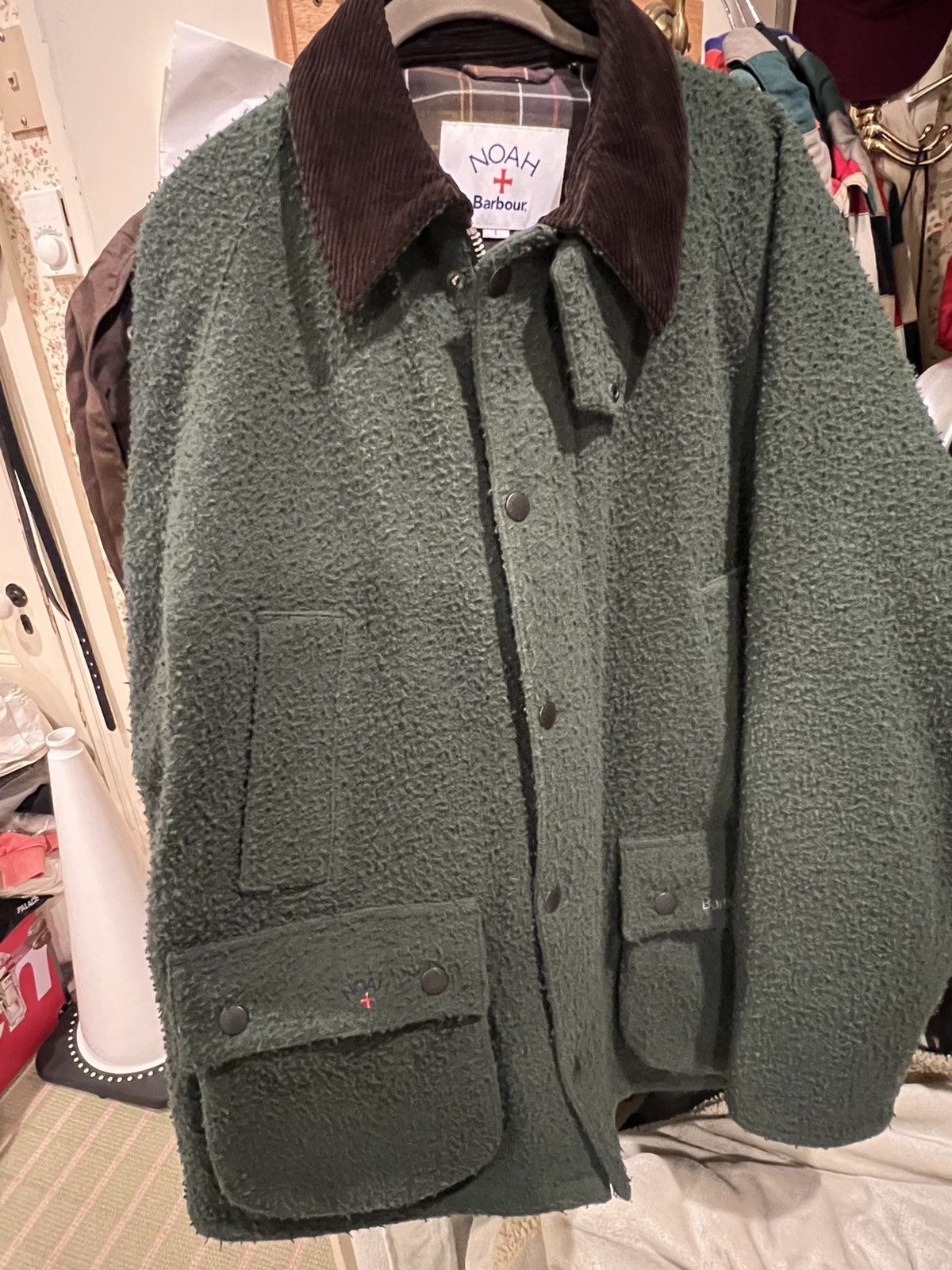 Barbour × Noah Noah X Barbour Wool Teddy Bedale Jacket Size US L / EU 52-54 / 3 - 16 Thumbnail