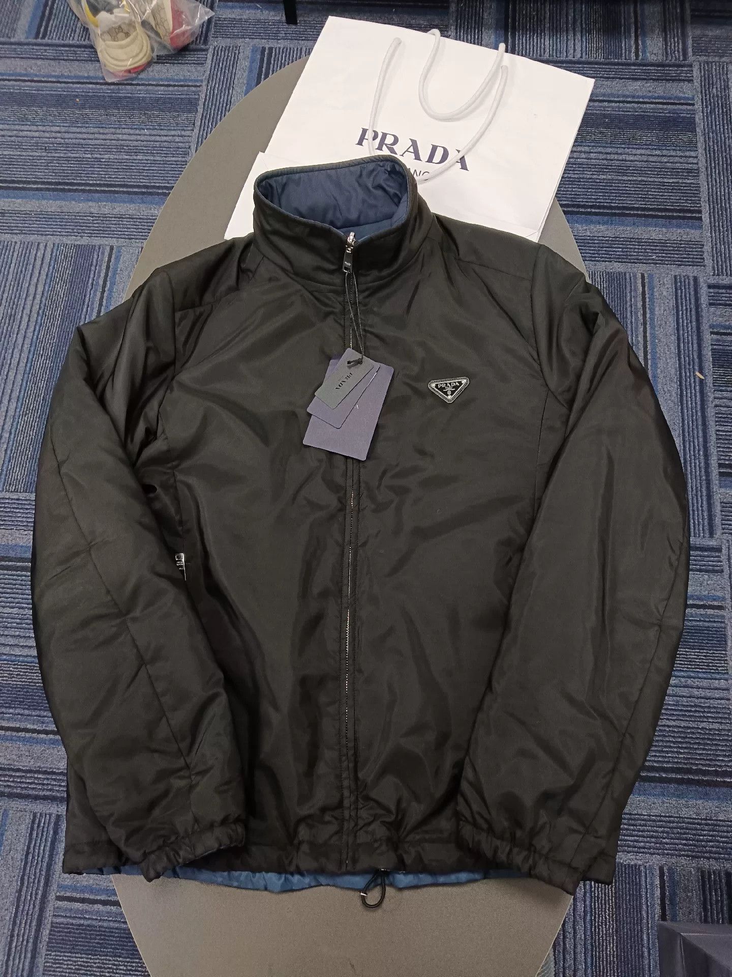 Prada Reversible Black Long Sleeve Jacket