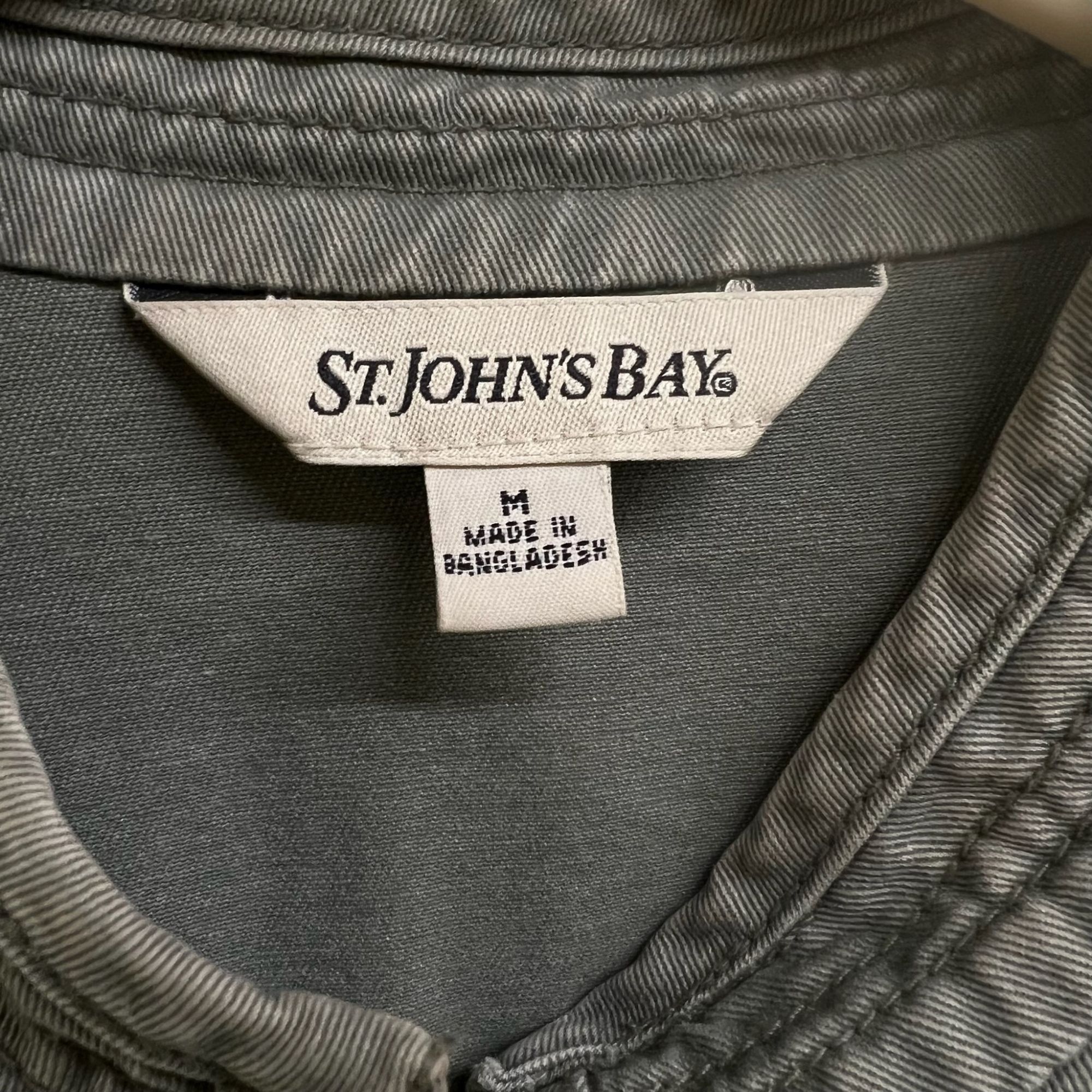 St. Johns Bay St. Johns Bay Green Utility Jacket Medium Cotton Blend Women Size M / US 6-8 / IT 42-44 - 6 Thumbnail