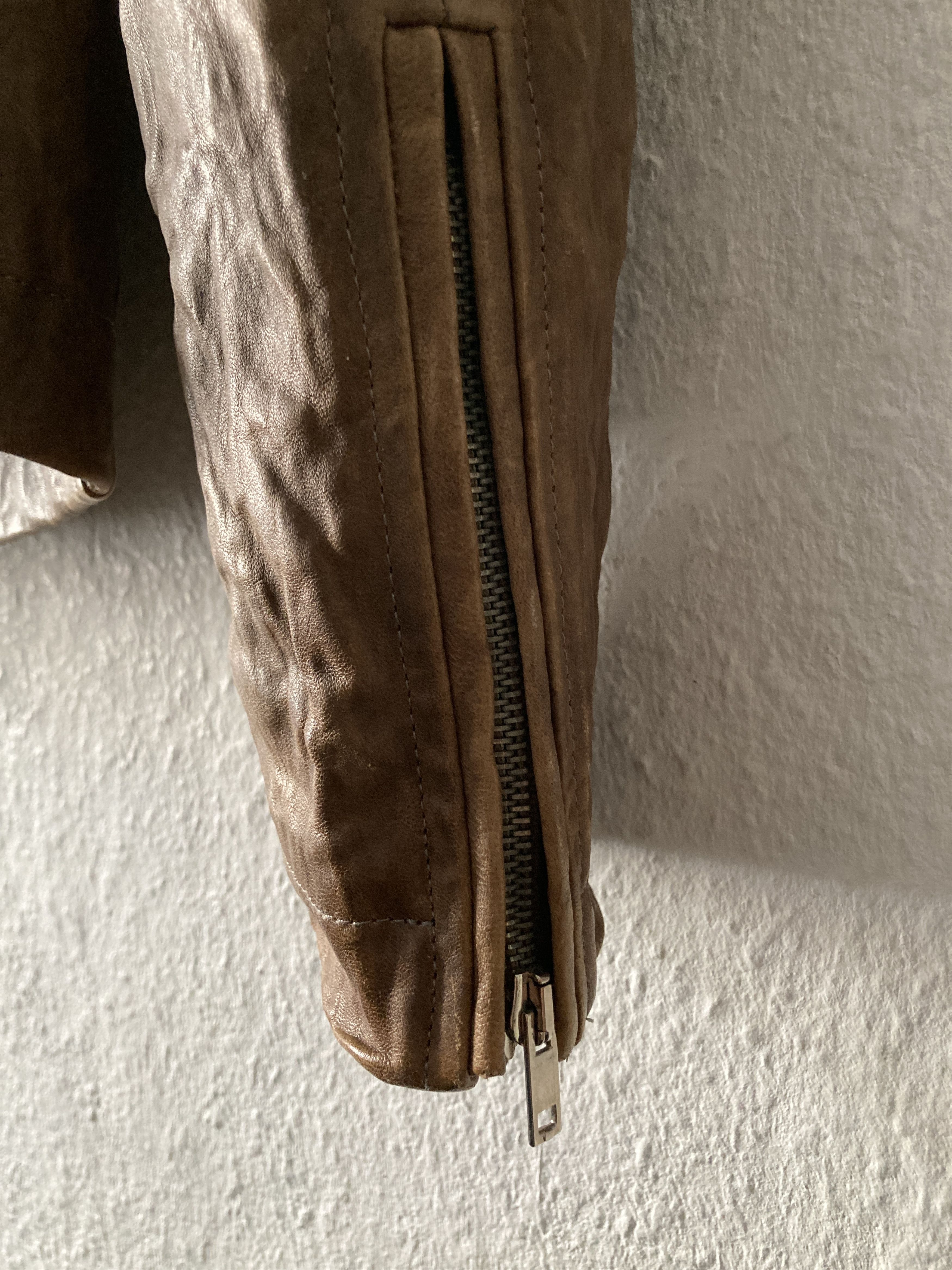 Rick Owens F/W 09 “CRUST” Hammered Lamb Mollino Leather Jacket Dust L Size US L / EU 52-54 / 3 - 10 Thumbnail