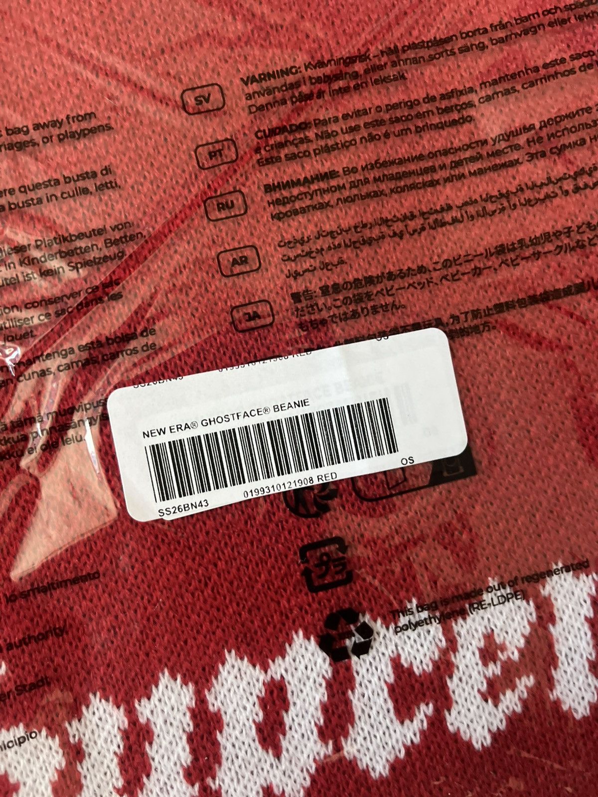 Supreme Supreme New Era Ghostface Beanie Size ONE SIZE - 4 Thumbnail
