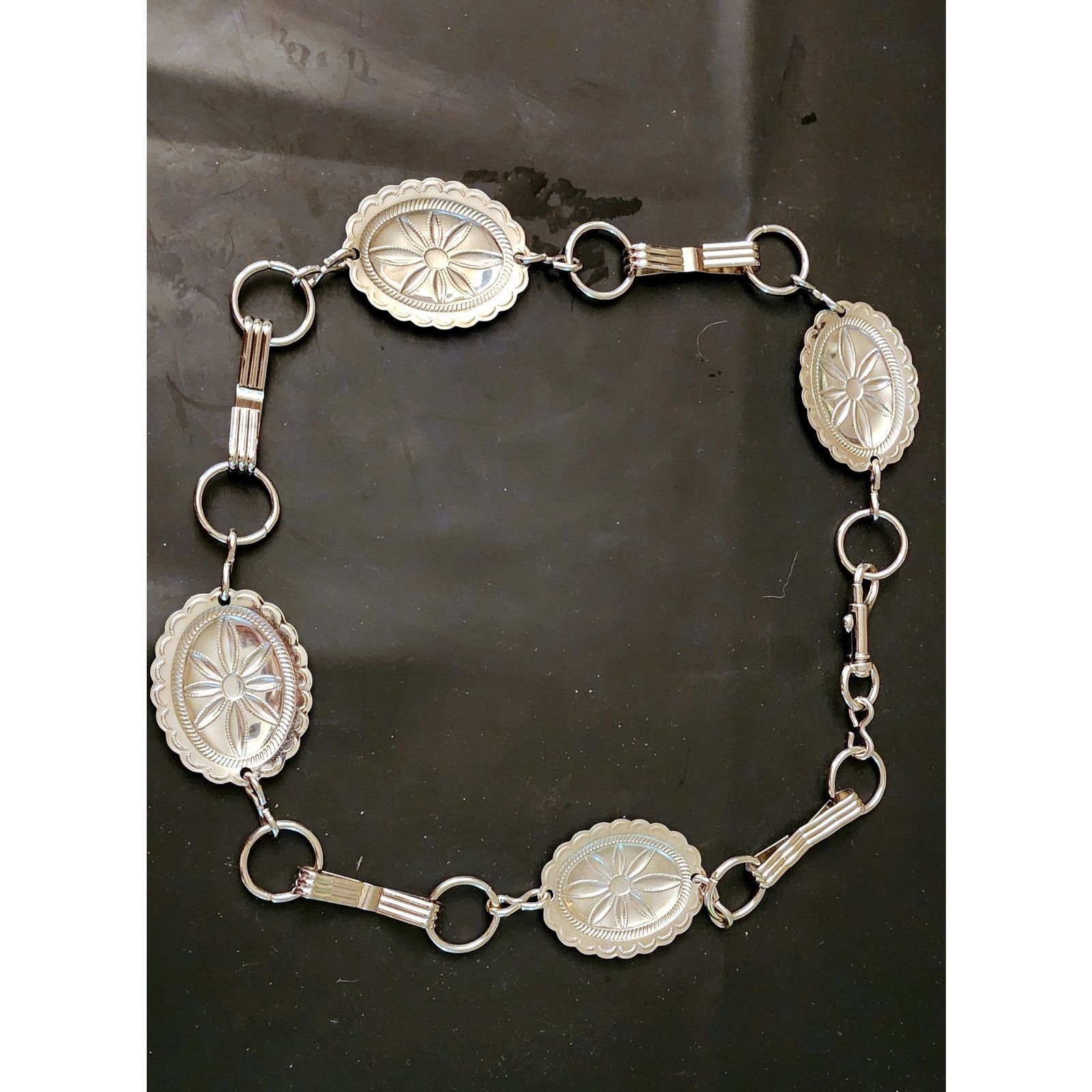 Other Silver tone Concho Belt By Cmf Size ONE SIZE - 4 Thumbnail