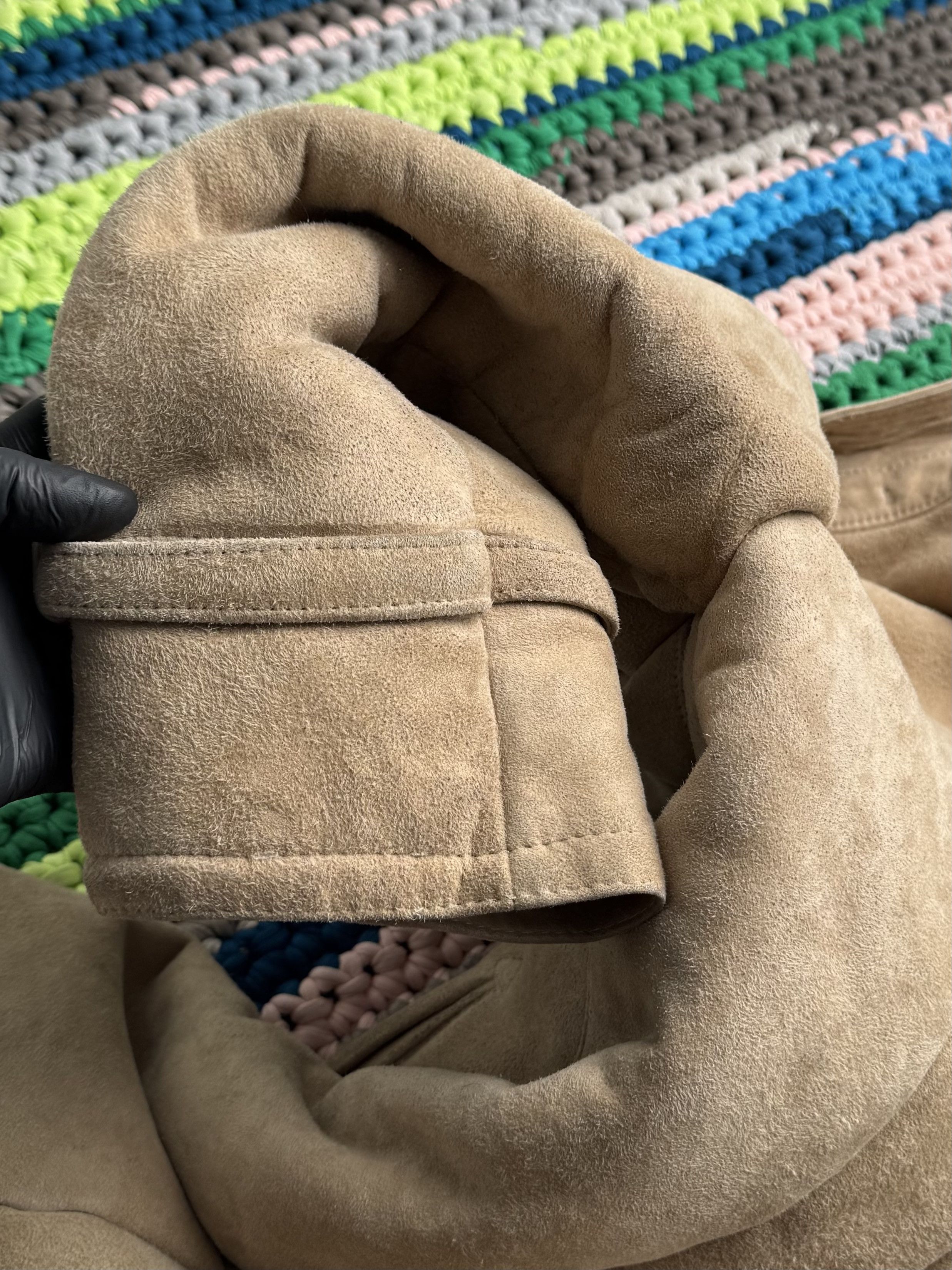 Vintage Y2K Shearling Leather Maxi Coat Longline Winter Y2K (ET1) Size L / US 10 / IT 46 - 16 Thumbnail