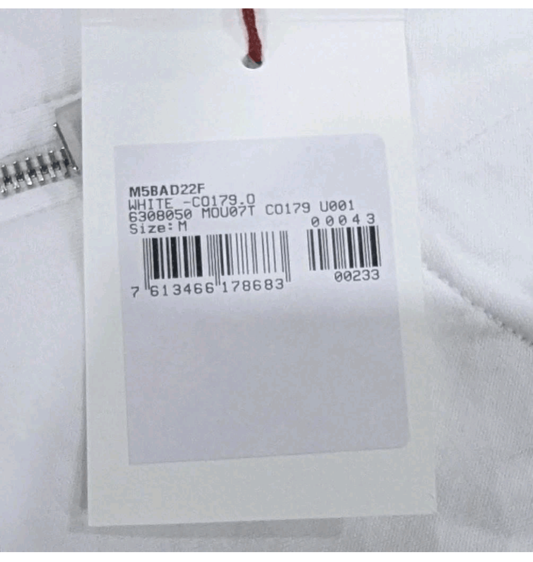 Bally BALLY Checker Stripe Zip Up Hoodie White/Black Medium Size US M / EU 48-50 / 2 - 6 Thumbnail