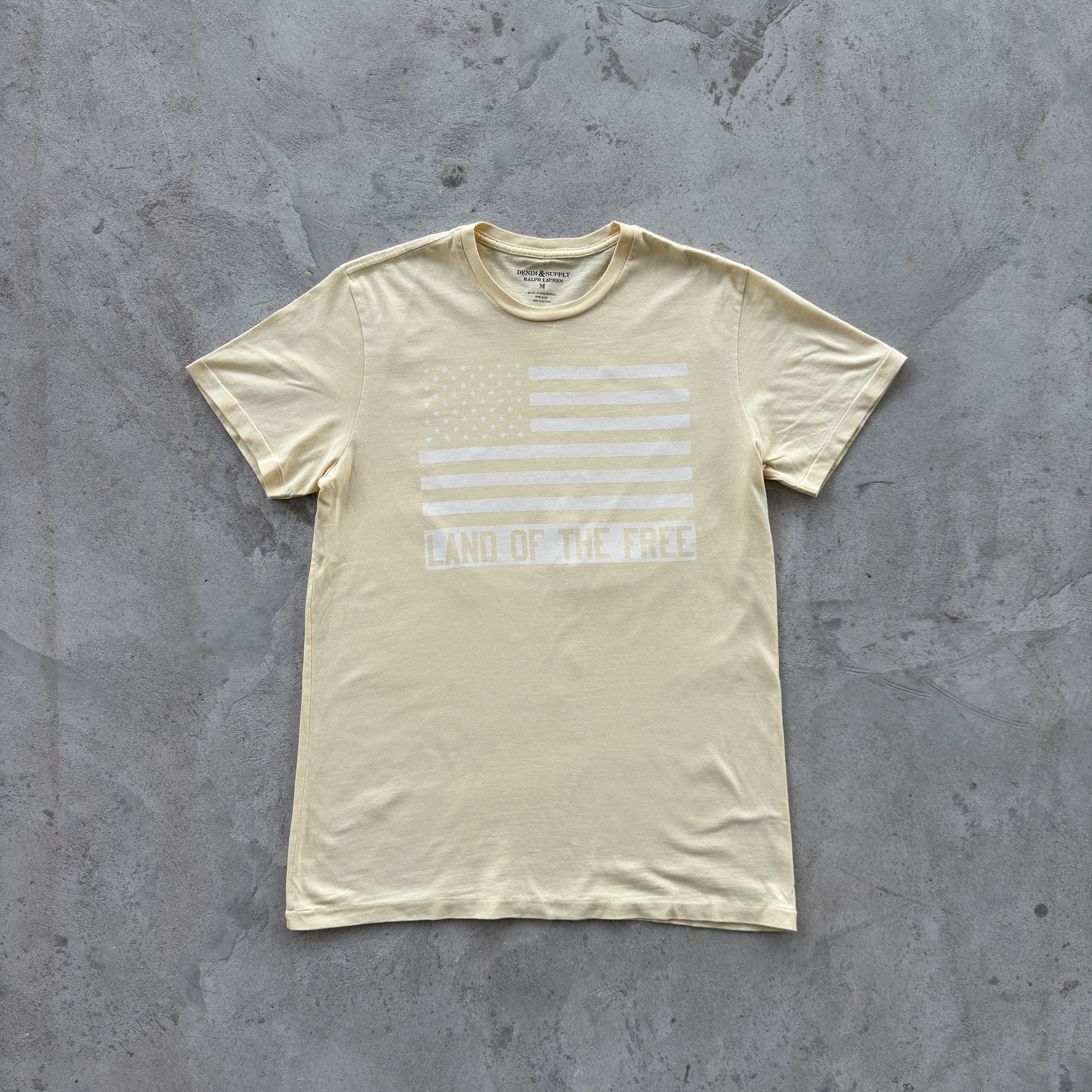 Denim & Supply Ralph Lauren Denim Supply Ralph Lauren American Flag Graphic Tee Yellow M Size US M / EU 48-50 / 2 - 1 Thumbnail