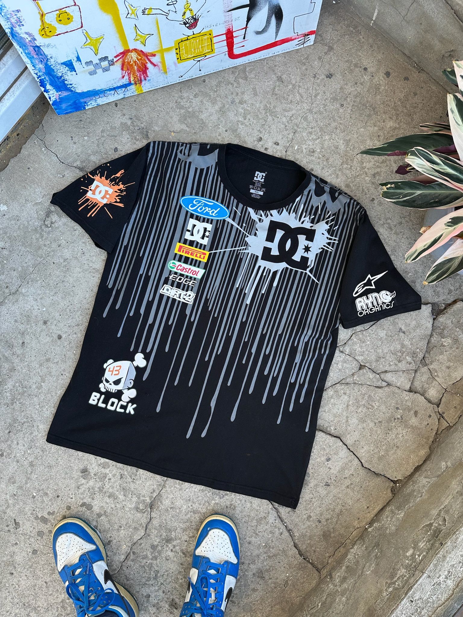 Vintage DC Monster Ken Block Energy Ford Racing Black Shirt