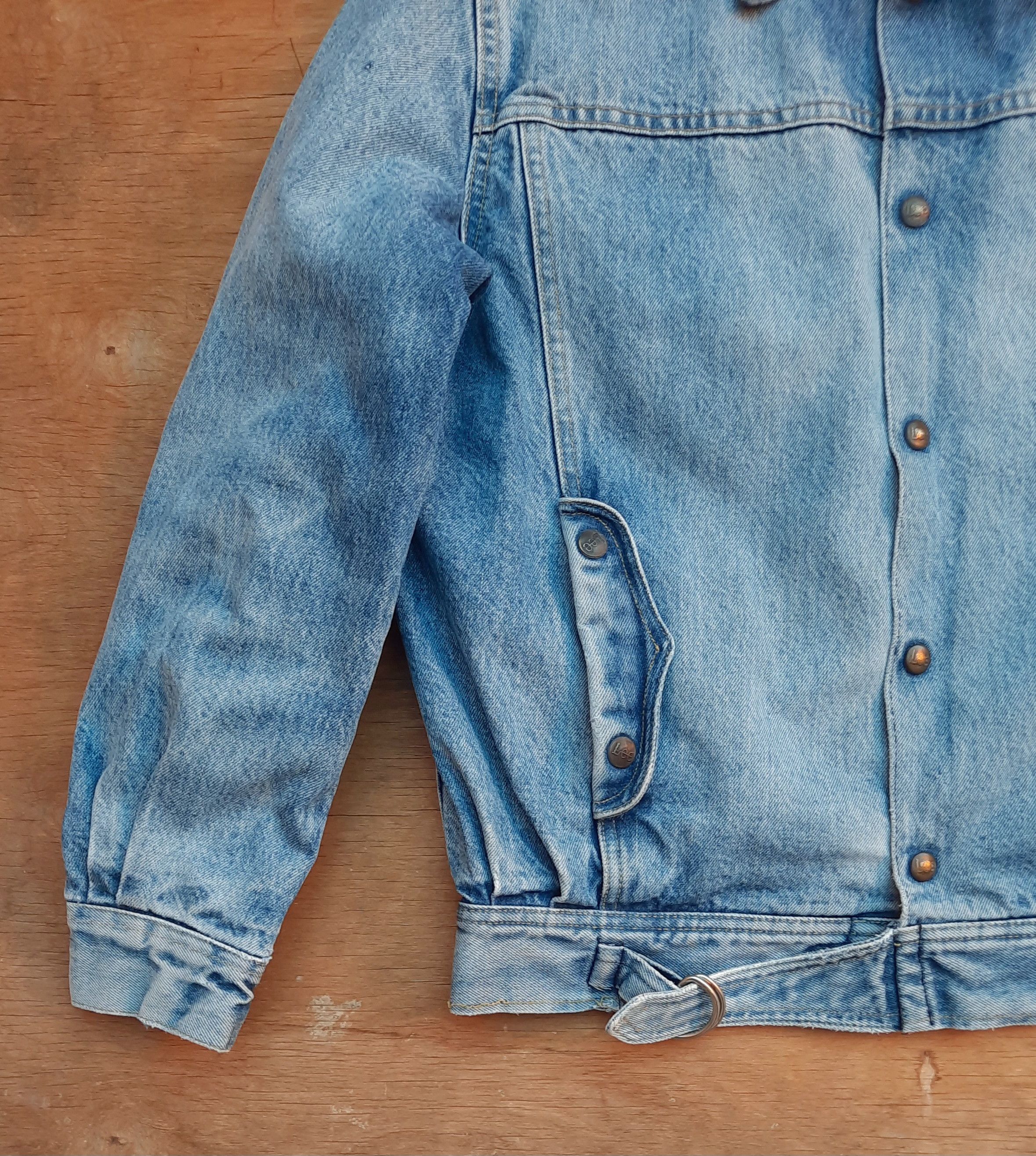 Lee Lee Vintage Denim Motorcycle Sherpa Jacket Belted style Size US M / EU 48-50 / 2 - 7 Thumbnail