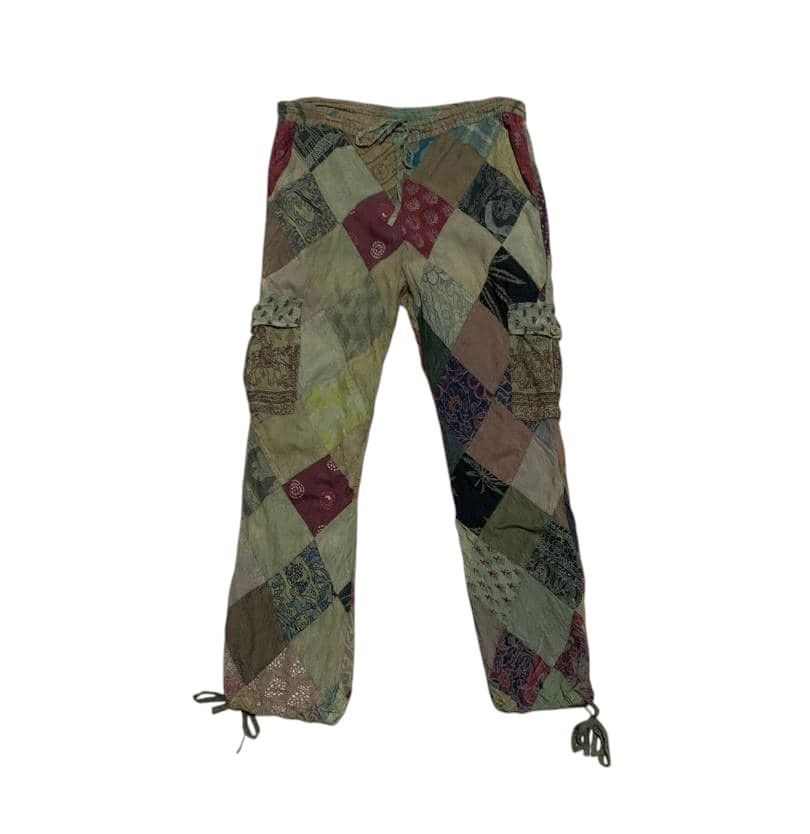 If Six Was Nine Vintage Japanese Brand Patchwork Cargo Relaxed Pants Size US 34 / EU 50 - 1 Thumbnail