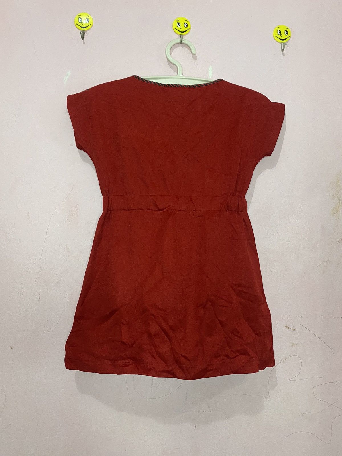 Designer × Gucci Gucci GG 100% cotton red embroidery kid's dress Size XXS / US 00 / IT 34 - 2 Thumbnail