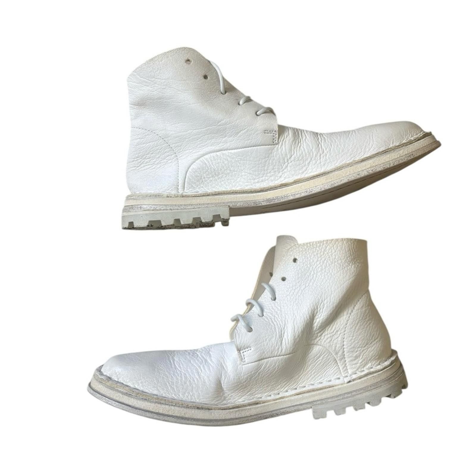 Marsell MARSÈLL Woman Calfskin Lace Up Ankle Boots White Size Size US 6 / IT 36 - 3 Thumbnail