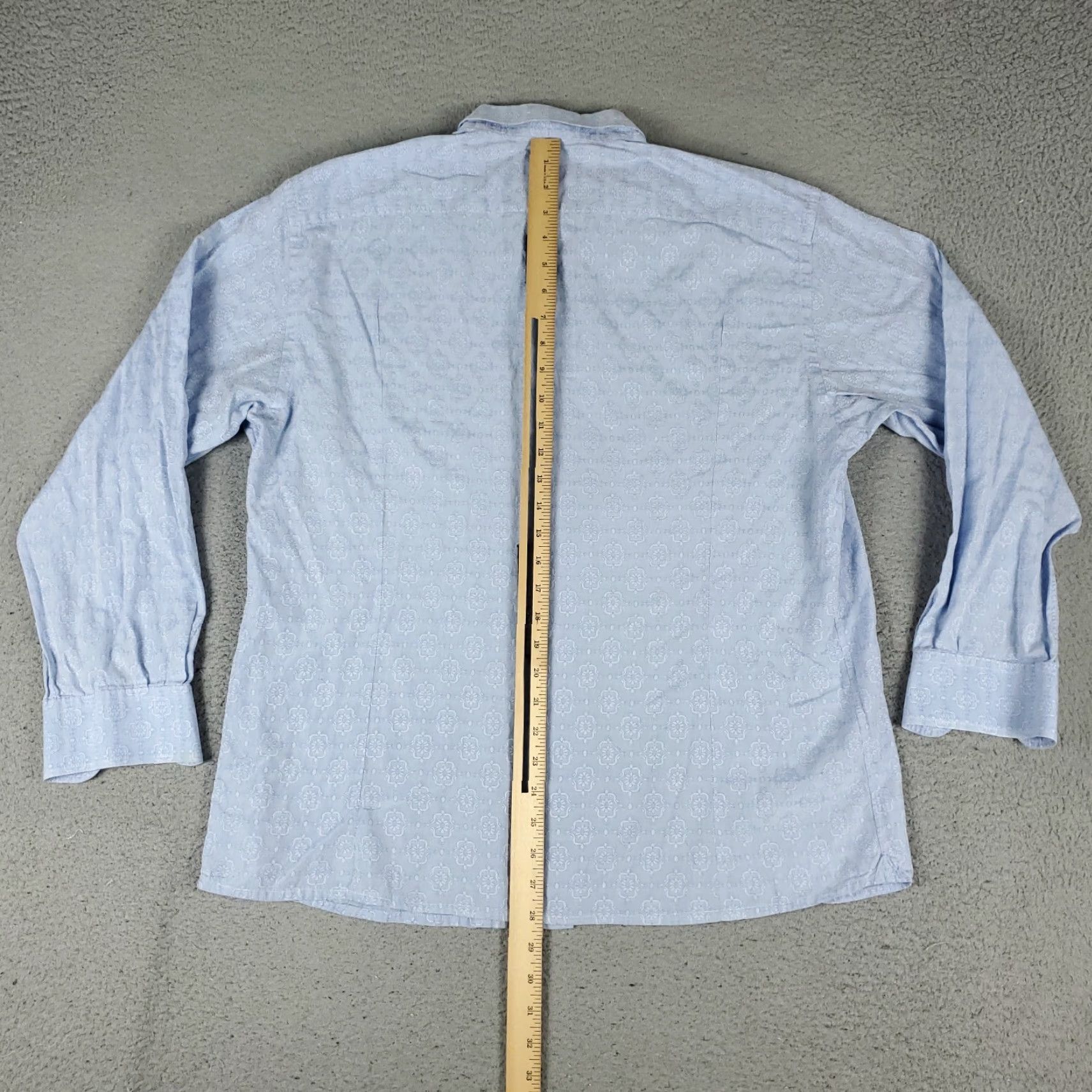 Etro ETRO Shirt Men Size 45 Blue Geometric Button-Up Long Sleeve, Regular, Cotton, Made in Italy, Classic Modern Colorful Pattern, Men's Shirt Size US XXL / EU 58 / 5 - 3 Thumbnail