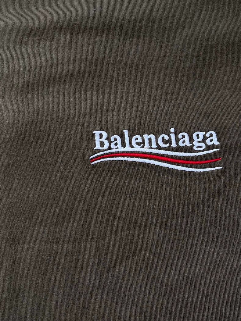 Balenciaga Balenciaga balenciaga logo print oversized tshirt green -2 Size US XL / EU 56 / 4 - 3 Thumbnail