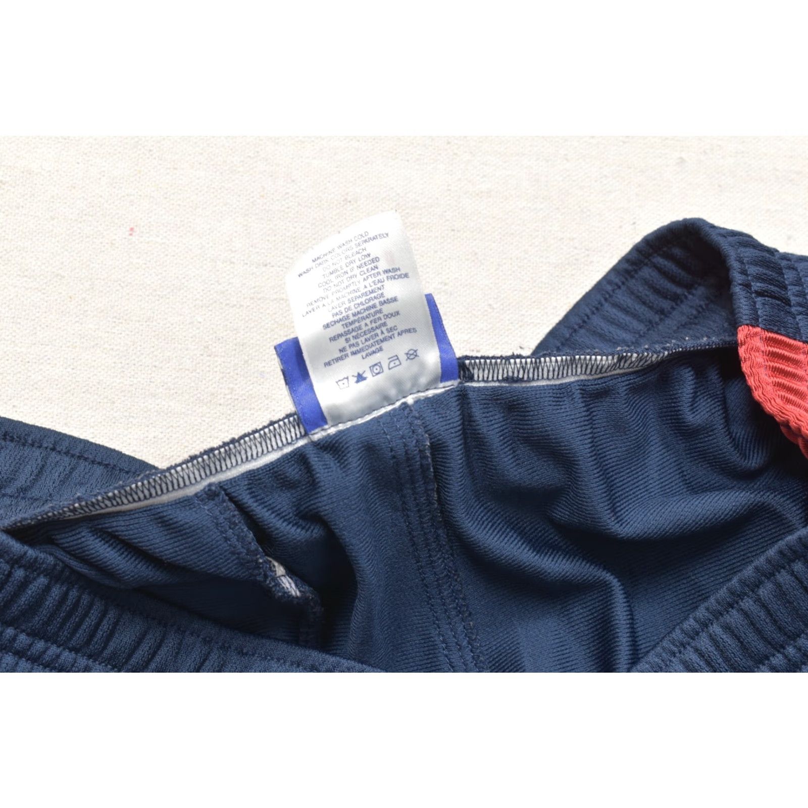 Reebok VTG Reebok 2XL Navy Blue Red Gold Side Stripe Athletic Track Pants Baggy Jogge Size US 39 - 7 Thumbnail