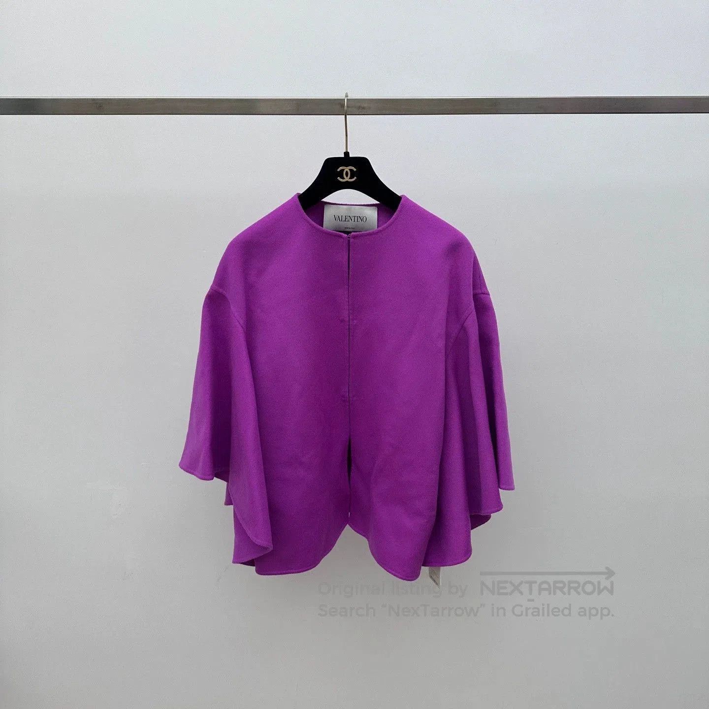 Valentino Valentino Purple Cape Coat Size 40. Size US XXS / EU 40 - 1 Thumbnail
