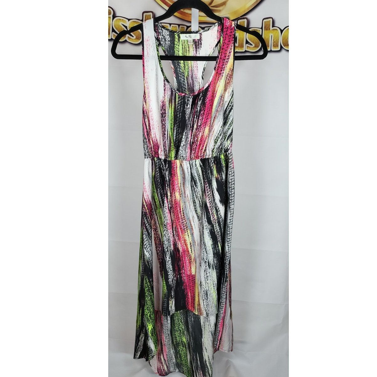 Other Love Fire Neon Blackout Racer Back Dress Size Small Size S / US 4 / IT 40 - 1 Thumbnail