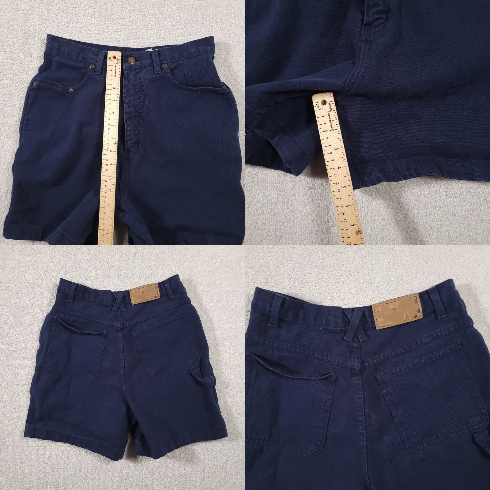 Vintage VINTAGE Christopher & Banks Carpenter Shorts Women's 10 Navy Blue 5" High Rise Size 32" / US 10 / IT 46 - 8 Thumbnail