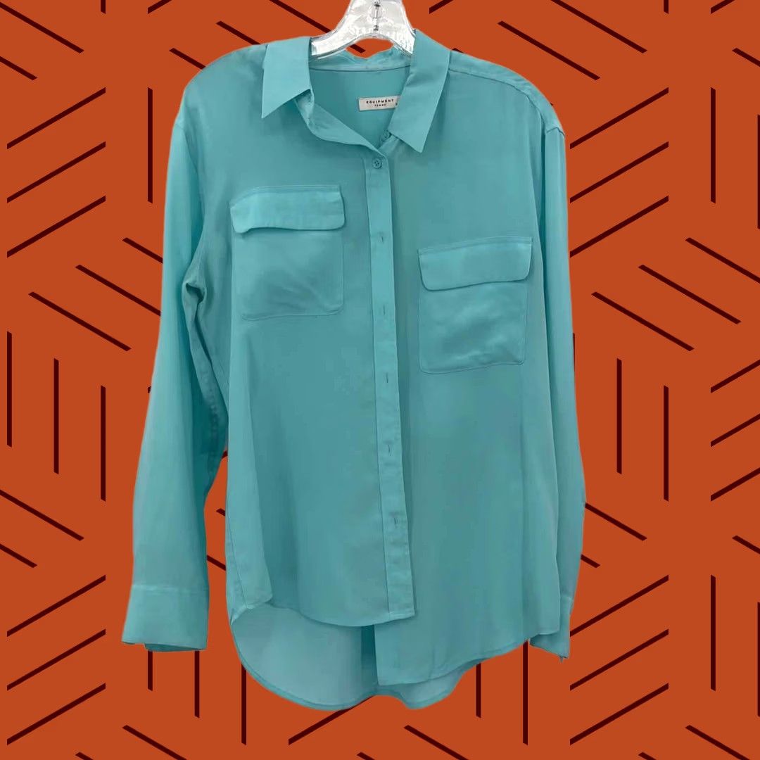 Equipment Equipment Blue Button Down Shirt Small Adult? Size S / US 4 / IT 40 - 1 Thumbnail