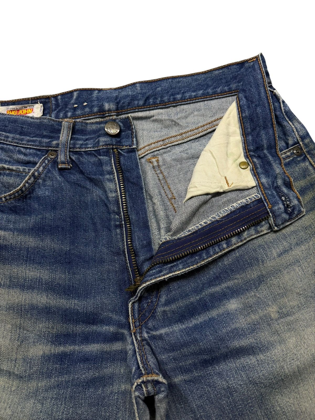 Big John Vintage 80s BIG JOHN BIG-WASHING Japan | Relaxed Straight 29 Size US 29 - 9 Thumbnail