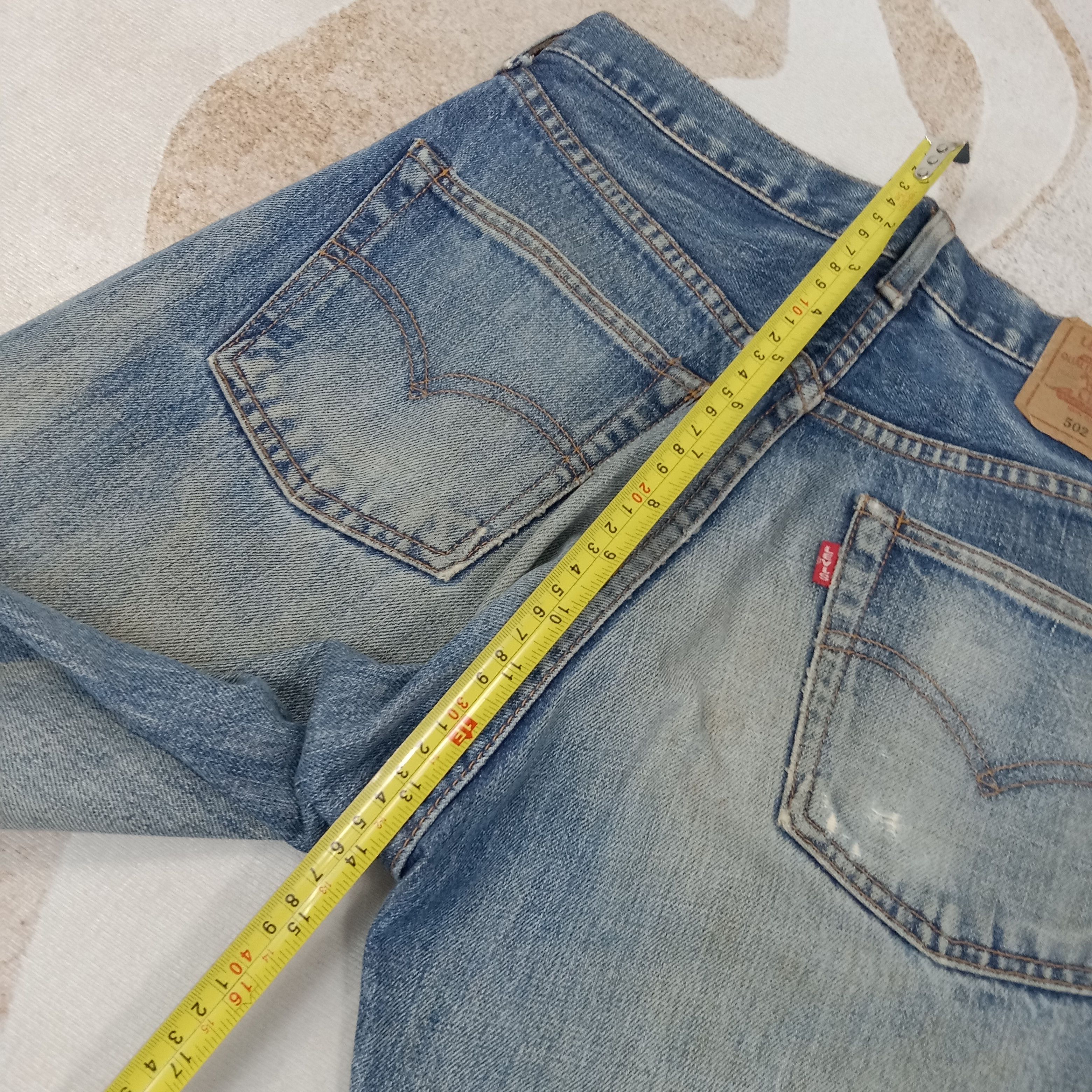 Levi's Levi's 502 Selvedge Distressed Big E Denim Jeans C258N17 Size US 29 - 11 Thumbnail