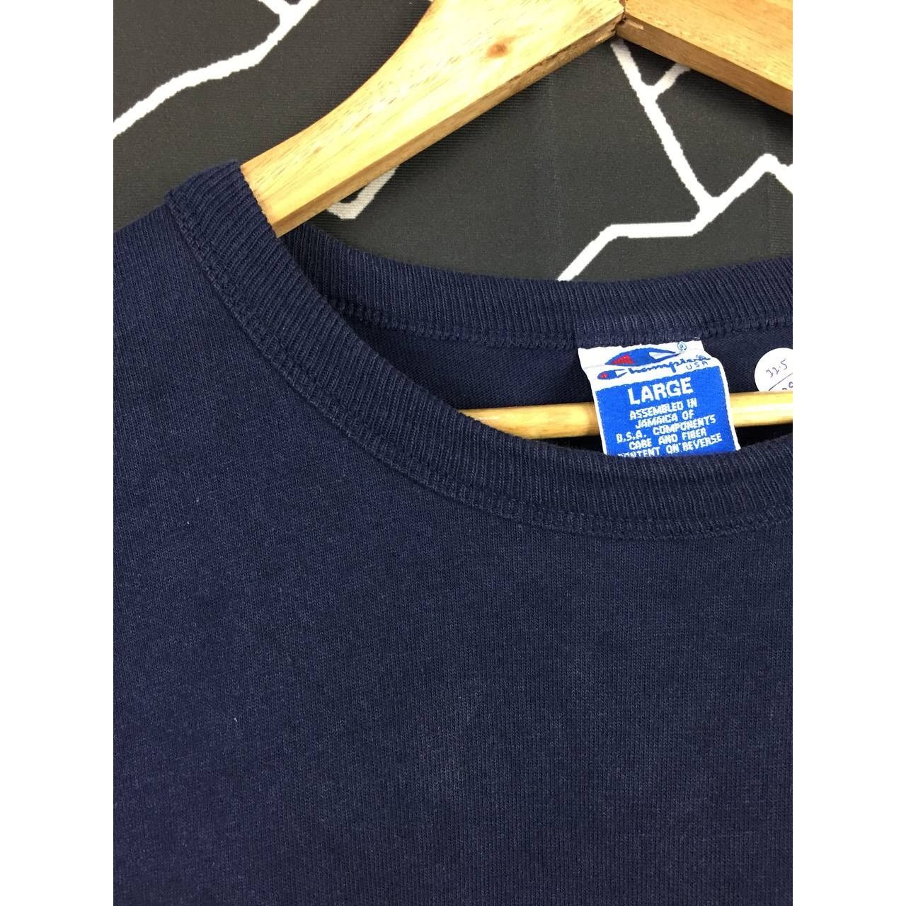 Champion × Vintage Vtg 90s Champion USA Small Logo Casual Crewneck Tee Size US L / EU 52-54 / 3 - 4 Thumbnail