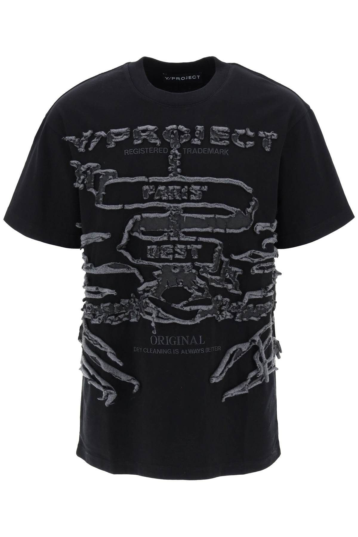 image of Yproject Paris' Best T-Shirt in Black, Men's (Size Medium)