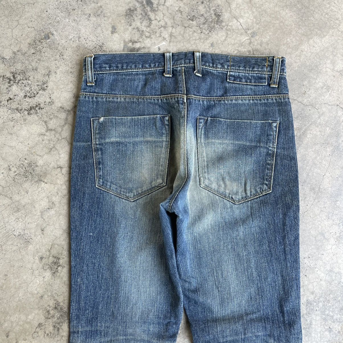 Morgan Homme 🔥🇯🇵Morgan Homme Japan Made Ripped Distress Denim Jeans Size US 31 - 5 Thumbnail
