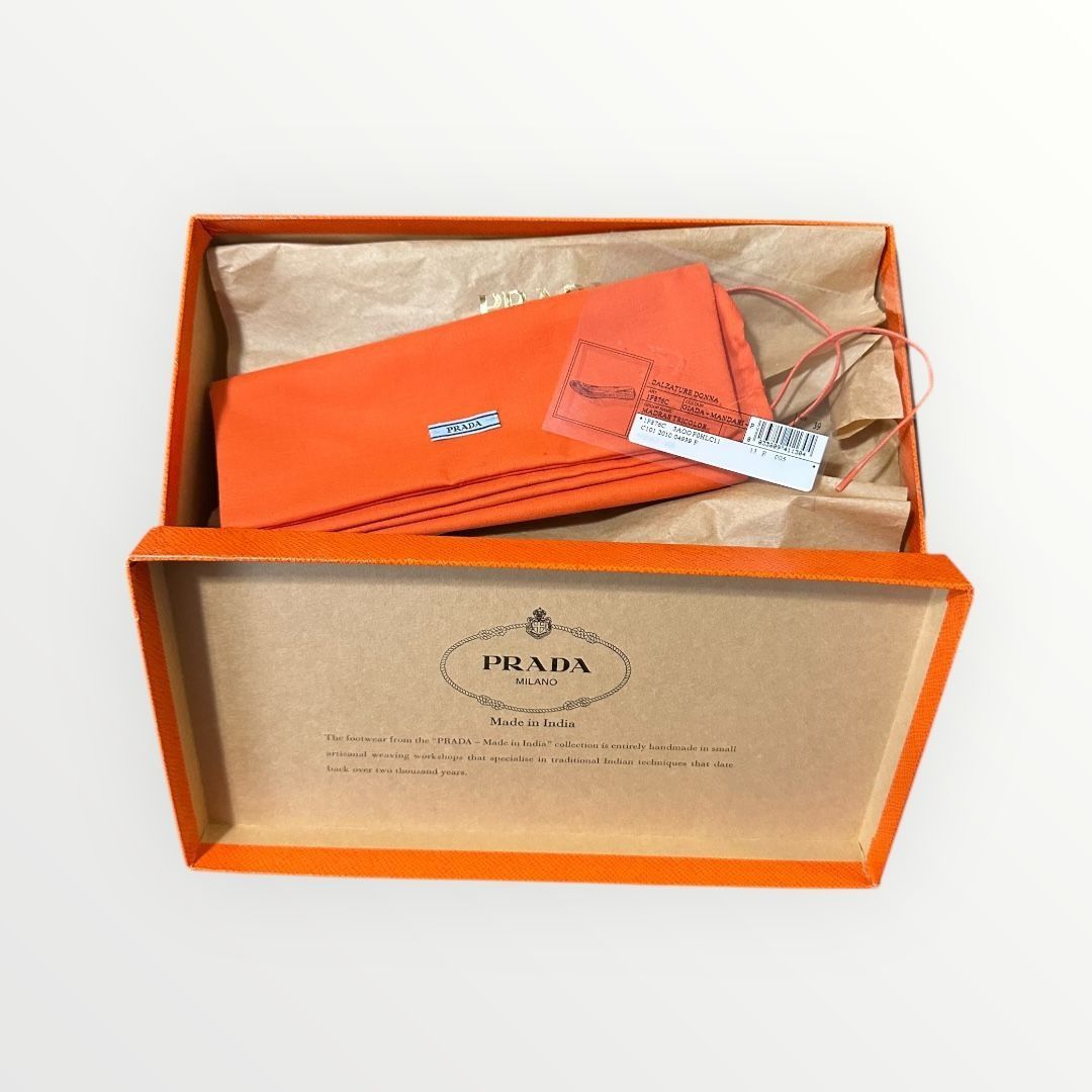 Prada Prada SS2010 Limited Edition Woven Madras Leather Flats – Si Size US 9 / IT 39 - 13 Thumbnail