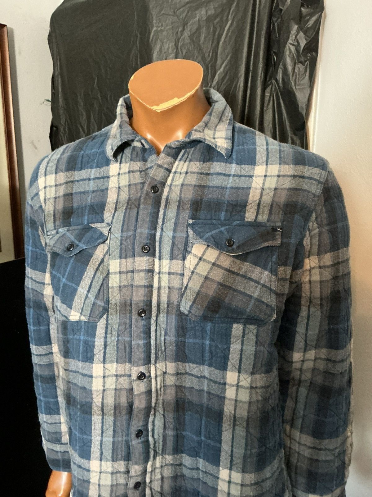 Lost Enterprises Lost Enterprises Plaid Quilted Flannel Shacket Shirt Jacket Size US XL / EU 56 / 4 - 9 Thumbnail