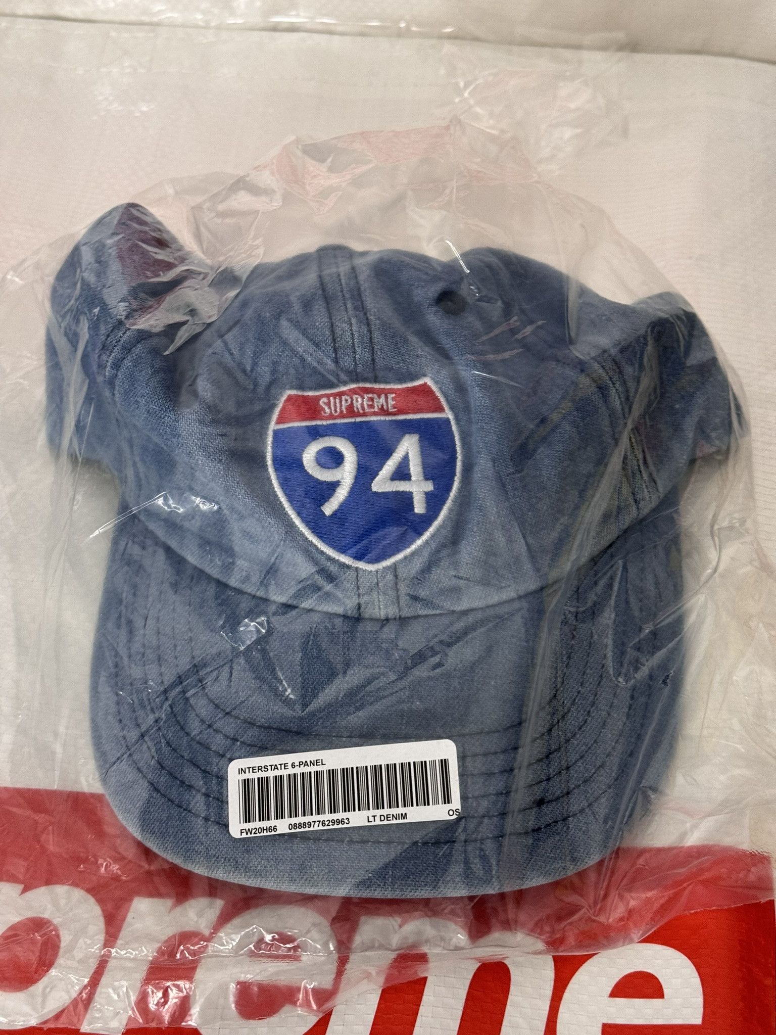 Supreme Supreme Interstate 6-Panel Light Denim cap hat fw 20 Size ONE SIZE - 2 Thumbnail