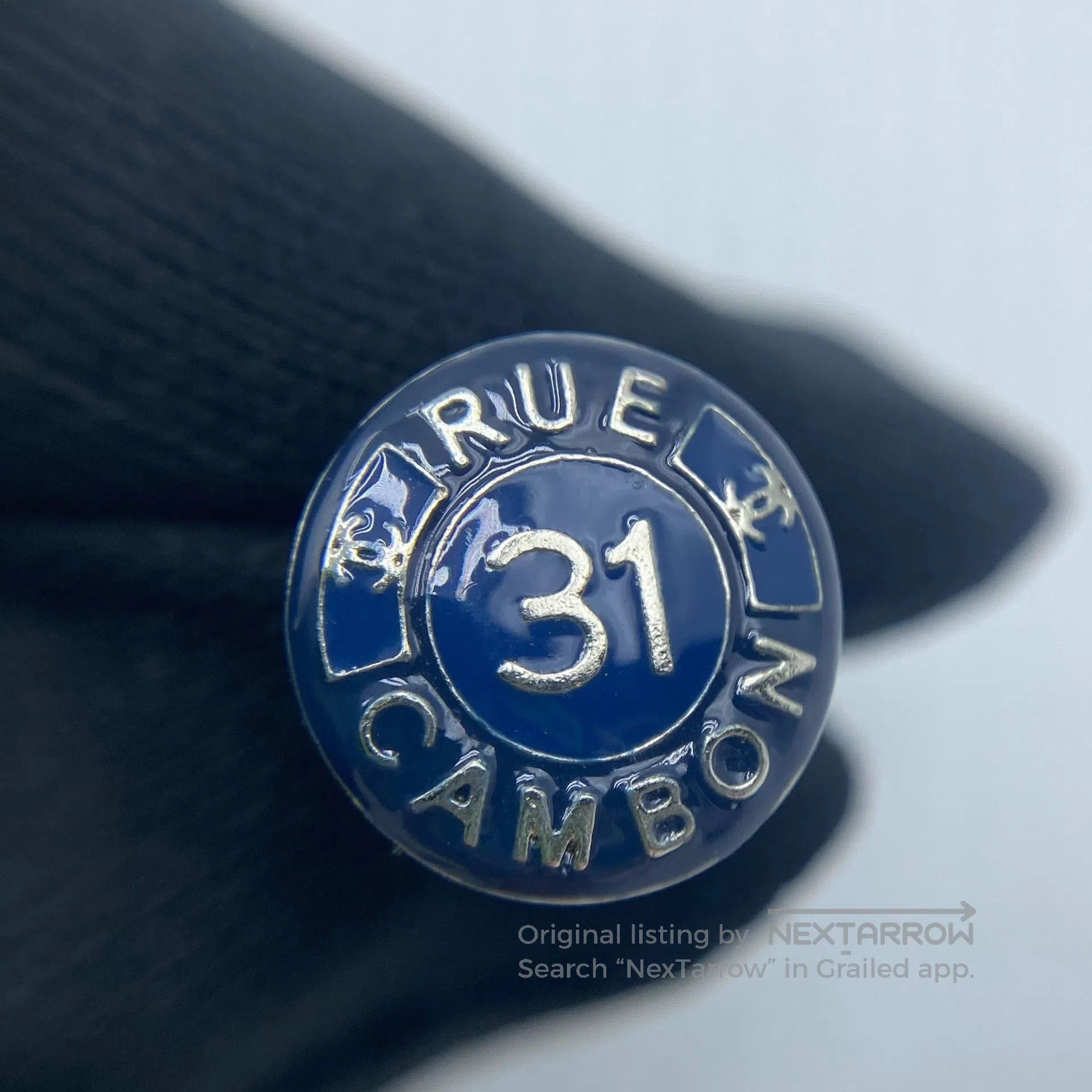 Chanel Chanel Dark Blue Enamel Earrings. Size ONE SIZE - 6 Thumbnail