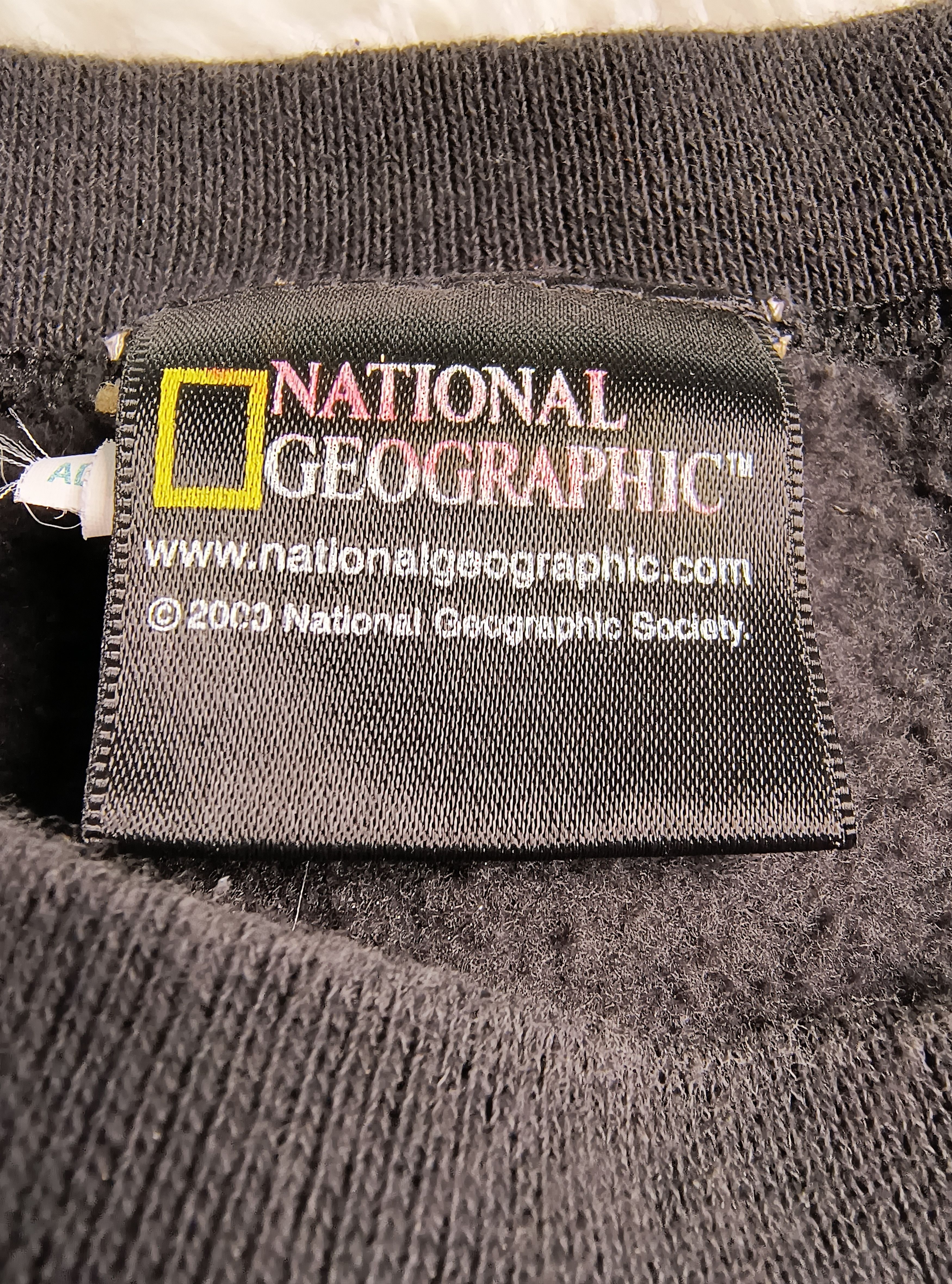 Vintage Vintage National Geographic gray wolf crewneck sweatshirt Size US XXL / EU 58 / 5 - 5 Thumbnail