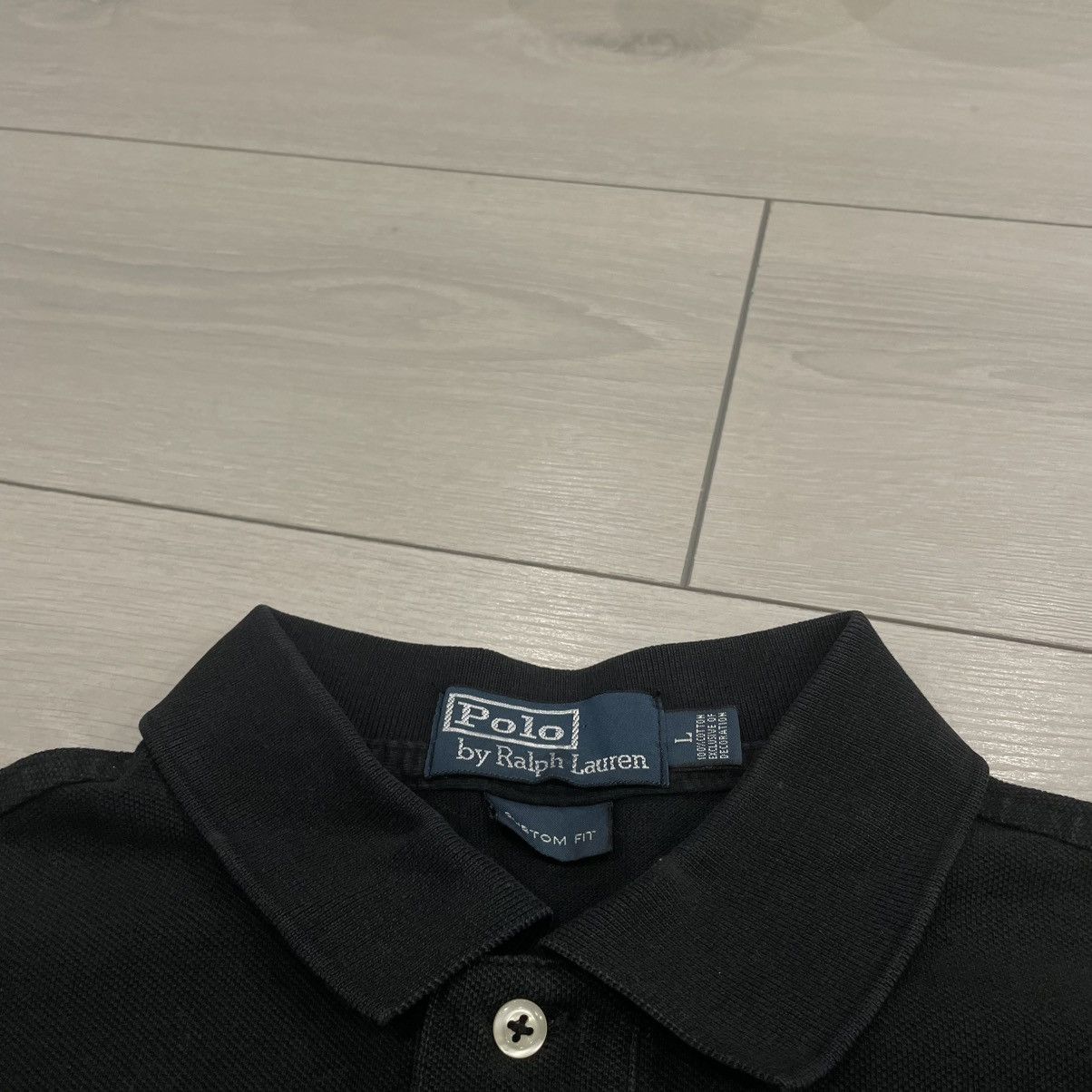 Polo Ralph Lauren × Ralph Lauren × Vintage Polo Ralph Lauren BLACK Chief Keef Polo Shirt PRL TEE OLD Y2 Size US L / EU 52-54 / 3 - 3 Thumbnail