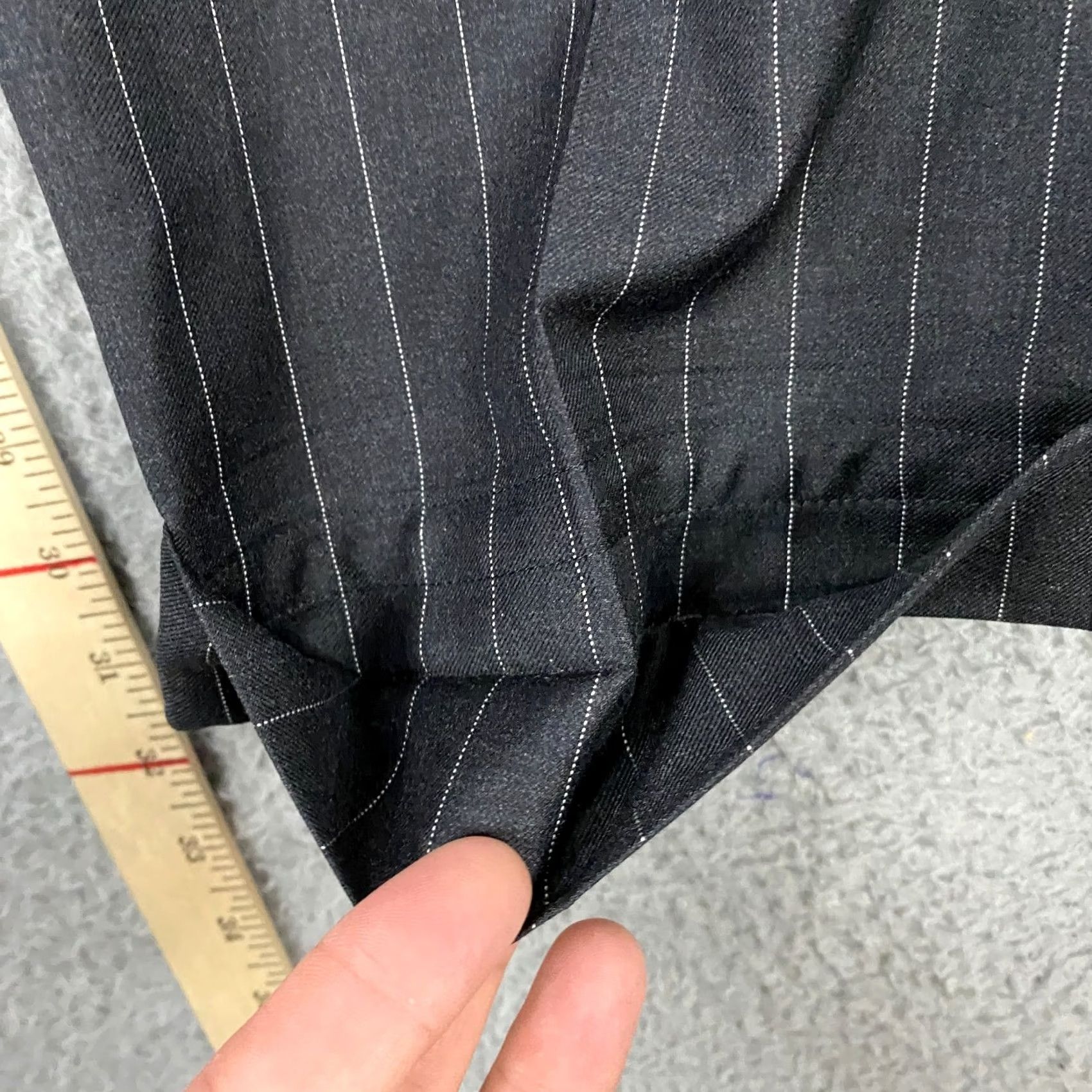 Suitsupply Suitsupply Pants Mens 48 Gray Washington Intl Suit 48L Slim 38x31 Pin Stripe Wool Size 38R - 4 Thumbnail