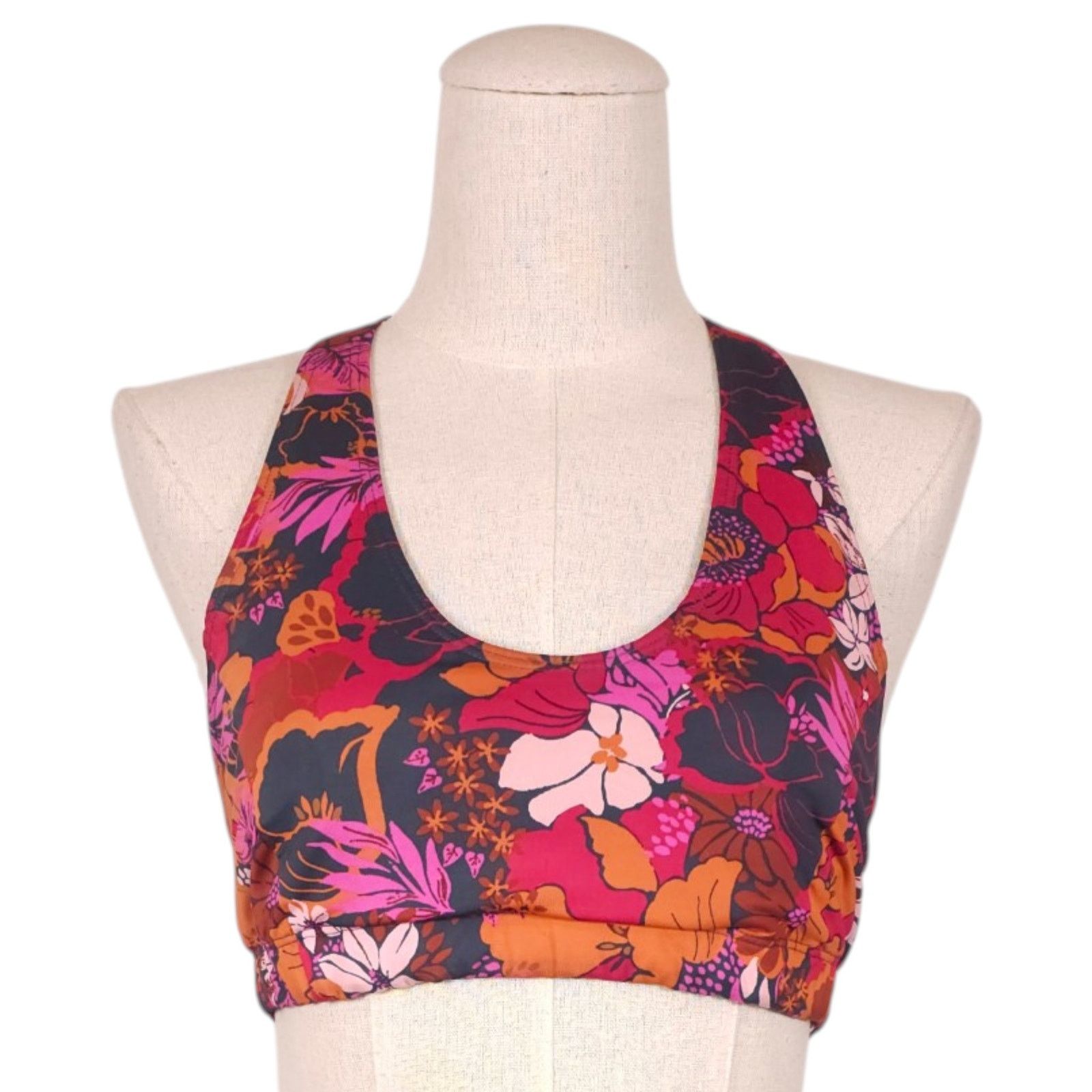 Free People FP Movement Free Love Floral Sports Bra Sz Small Size ONE SIZE - 1 Thumbnail
