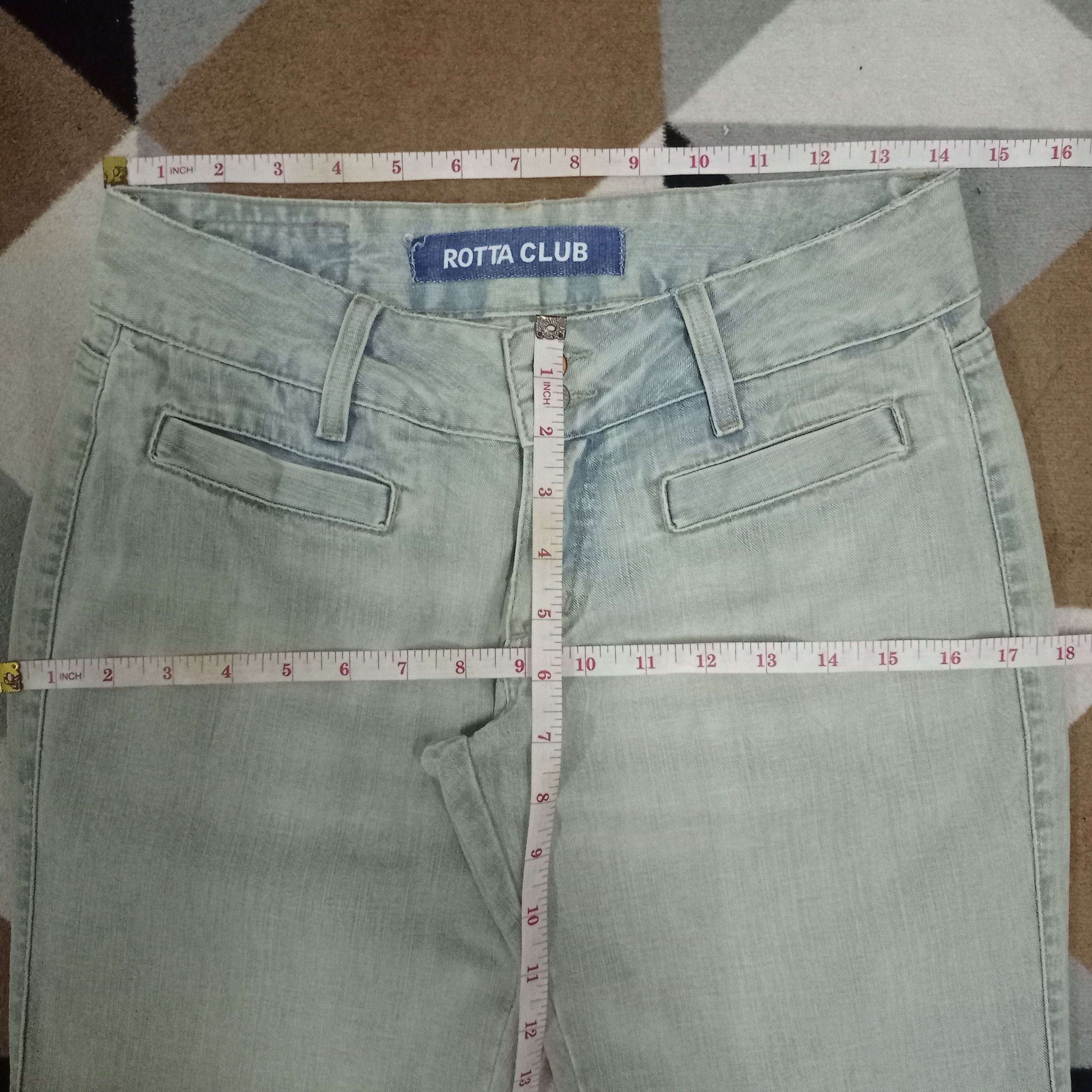 Japanese Brand Vintage Japanese Brand Faded Wash Style Flare Jeans Size 28" / US 6 / IT 42 - 10 Thumbnail