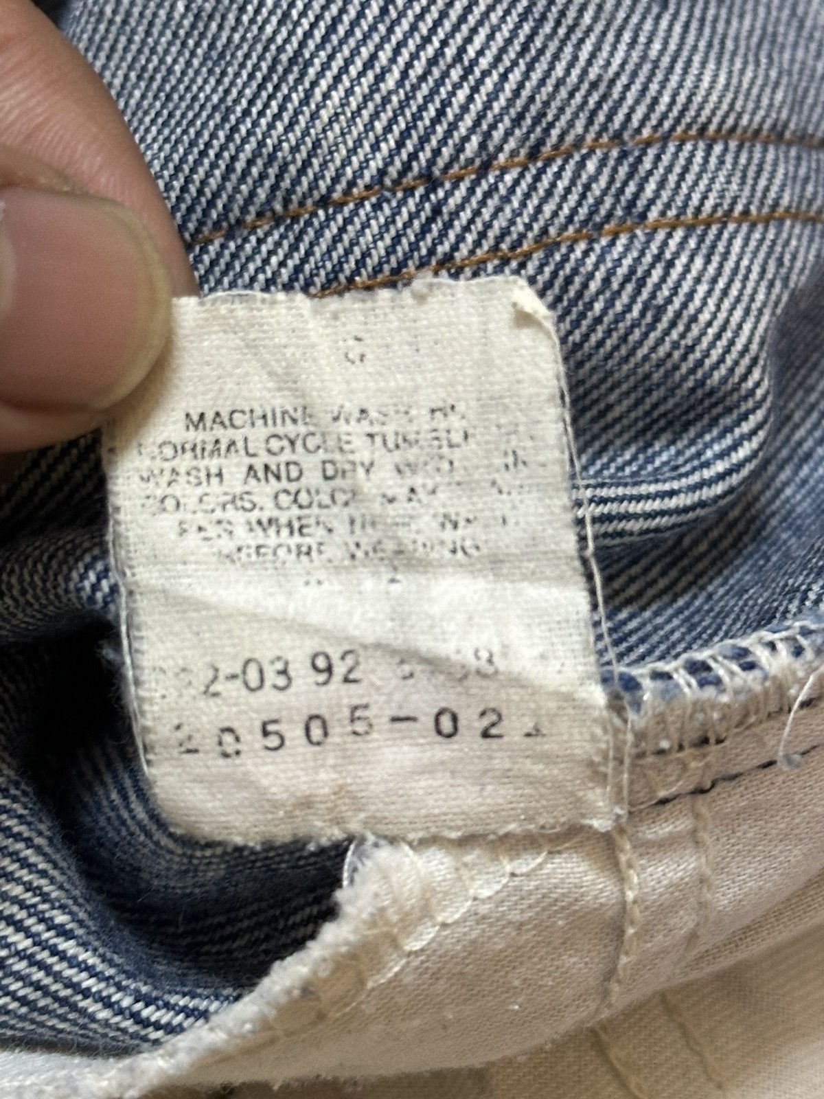Levi's Vintage 80s Levis Orange Tab Faded Wash Distress Jeans Size US 33 - 9 Thumbnail