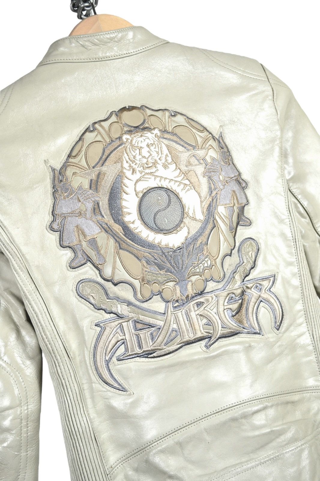 Avirex Y2K Avirex Leather Embroidered Samurai Japanese Biker Jacket Size XS / US 0-2 / IT 36-38 - 11 Thumbnail