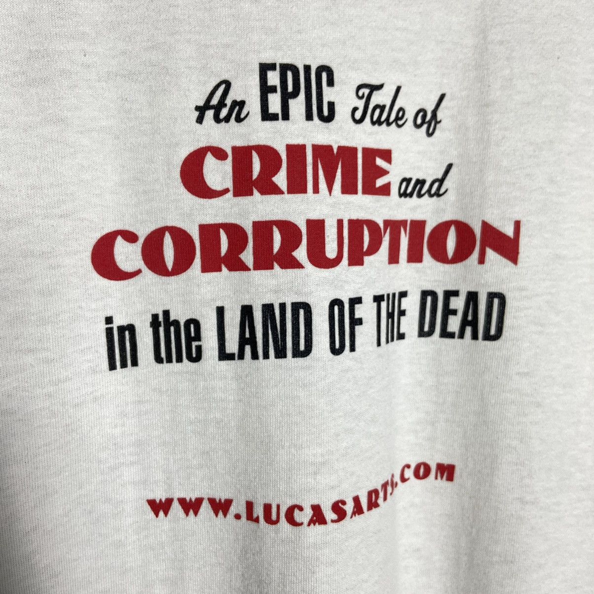 Playstation Vintage Grim Fandango Lucas Arts Game Promo T-Shirt Size US L / EU 52-54 / 3 - 4 Thumbnail