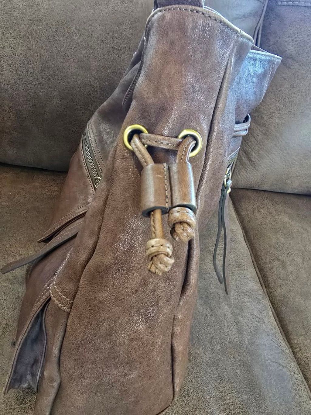 Other Women's Sorial Brown Leather Shoulder Bag One Size Size ONE SIZE - 5 Thumbnail
