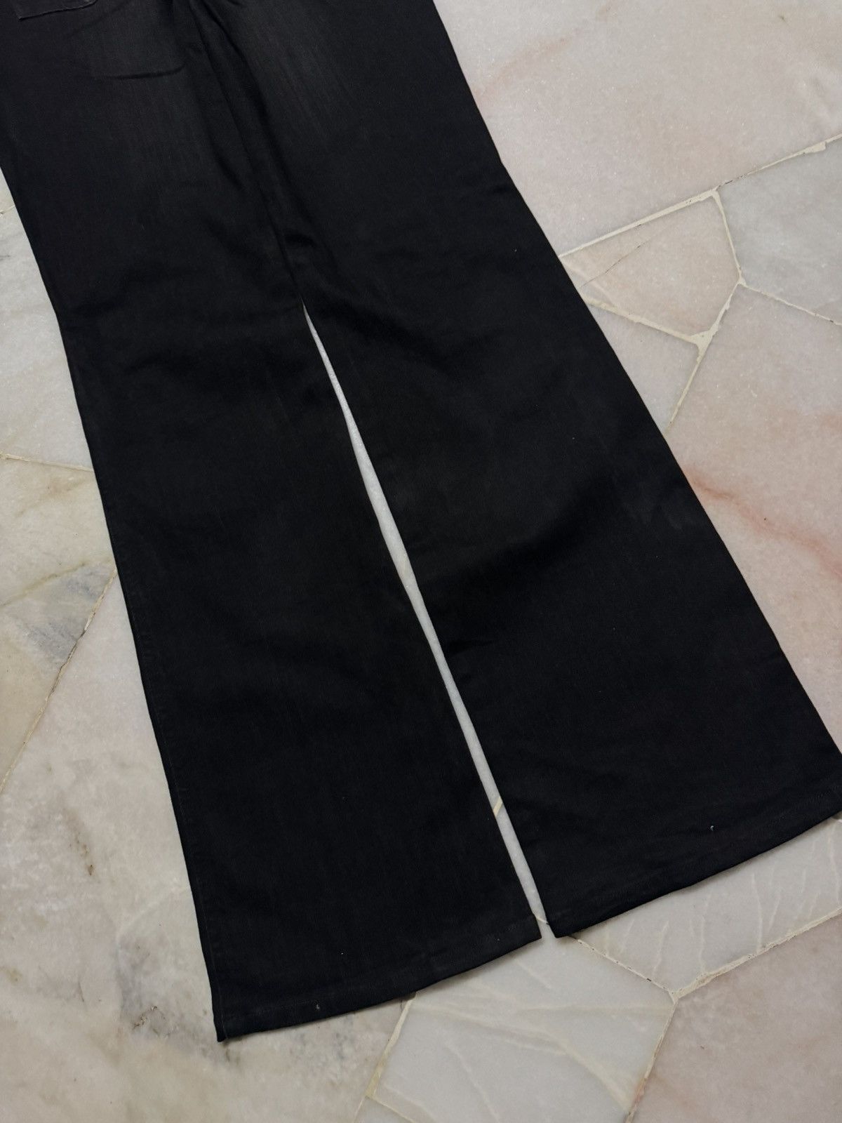 Tornado Mart SLIM FLARED 90's STYLE JAPANESE STONE WASHED SUPER BLACK Size US 28 / EU 44 - 17 Thumbnail