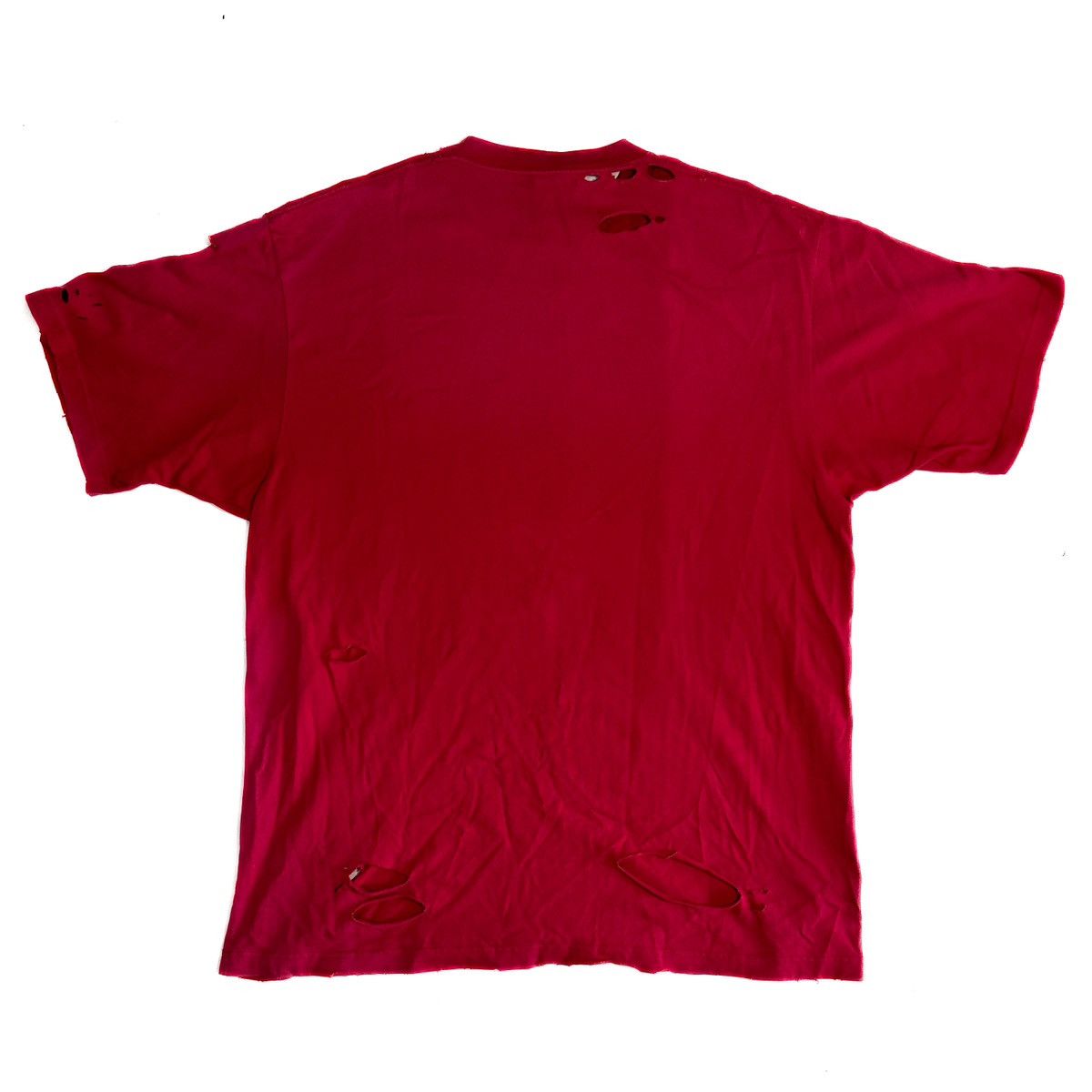 Balenciaga Balenciaga Oversized Distressed Logo Tee Size US XS / EU 42 / 0 - 3 Thumbnail