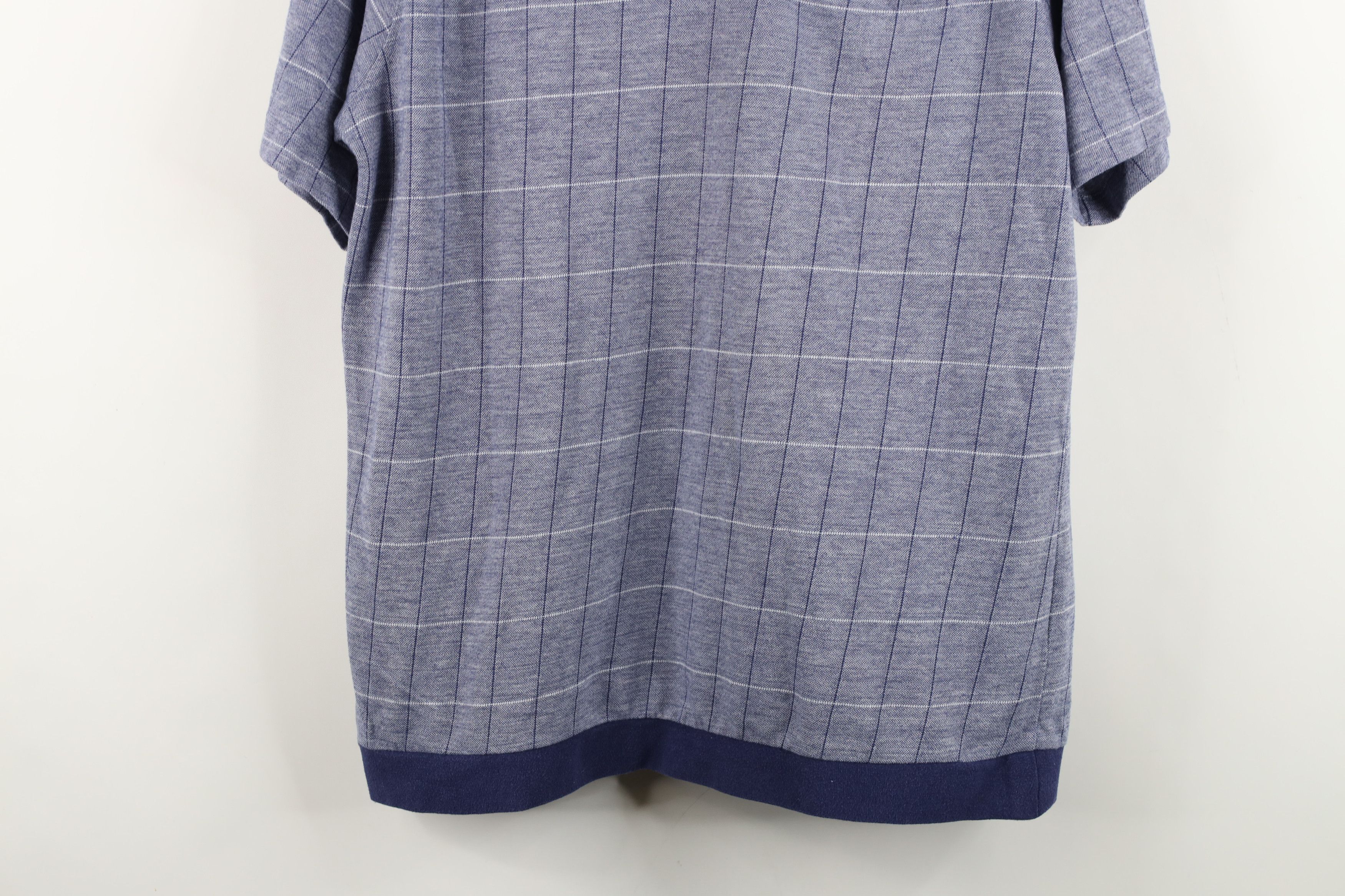 Vintage Vintage 90s Streetwear Knit Pullover Polo Shirt Blue Size US L / EU 52-54 / 3 - 3 Thumbnail