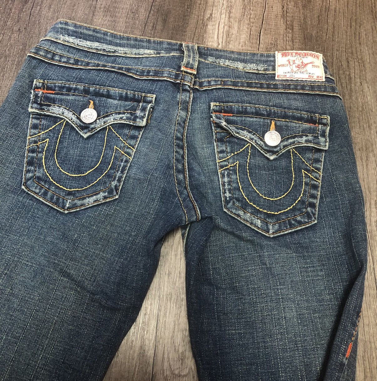 Japanese Brand TRUE RELIGION FLARED JEANS Size 30" / US 8 / IT 44 - 3 Thumbnail