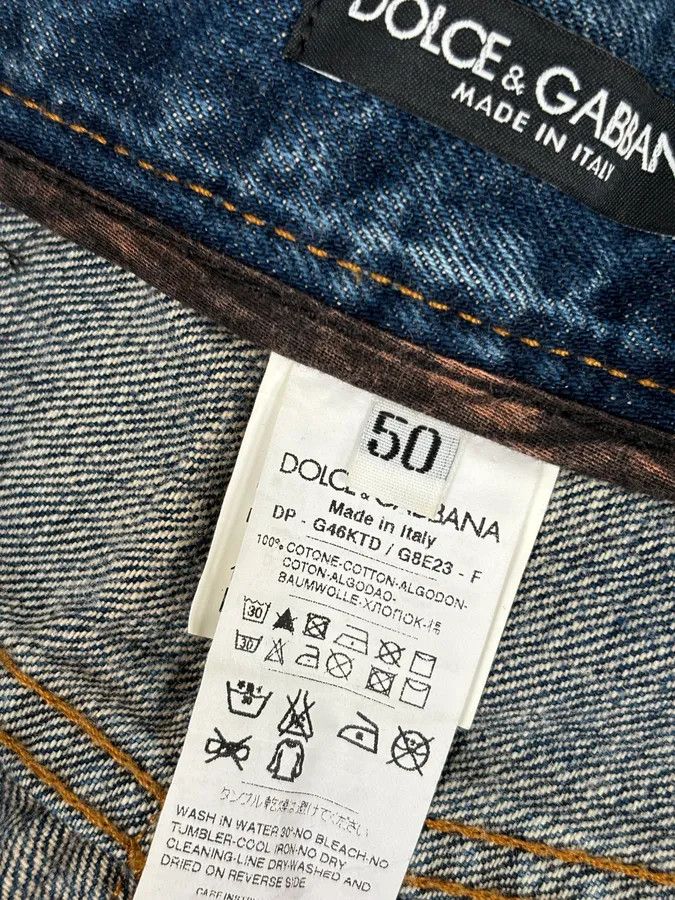 Dolce & Gabbana AW2005 Dolce & Gabbana Blue Faded Distressed Denim Jeans Size US 32 / EU 48 - 12 Thumbnail
