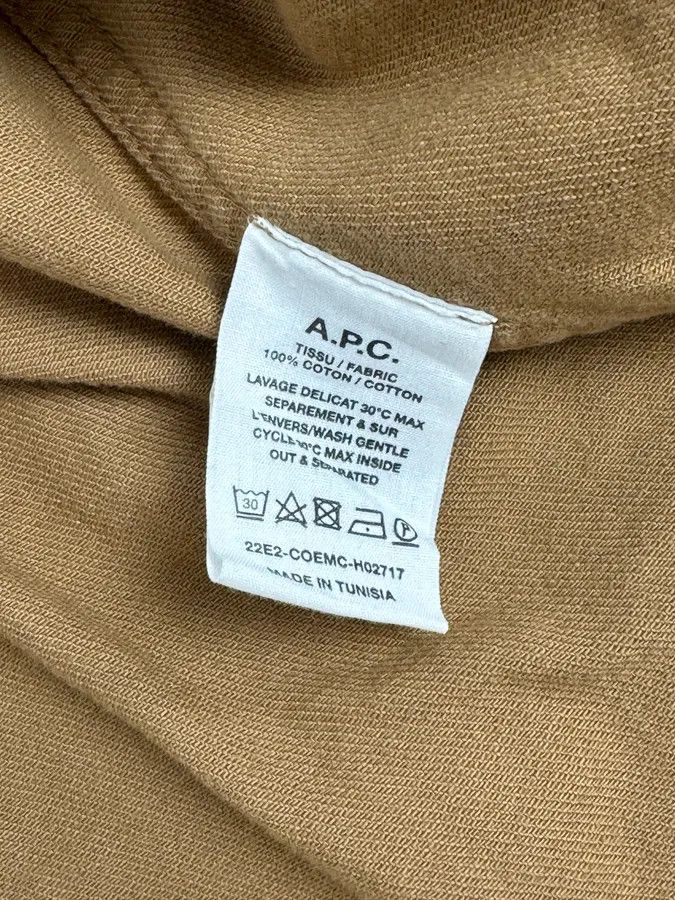 A.P.C. A.P.C. Camel Cotton Shirt Jacket Cargo Pockets Size US M / EU 48-50 / 2 - 10 Thumbnail