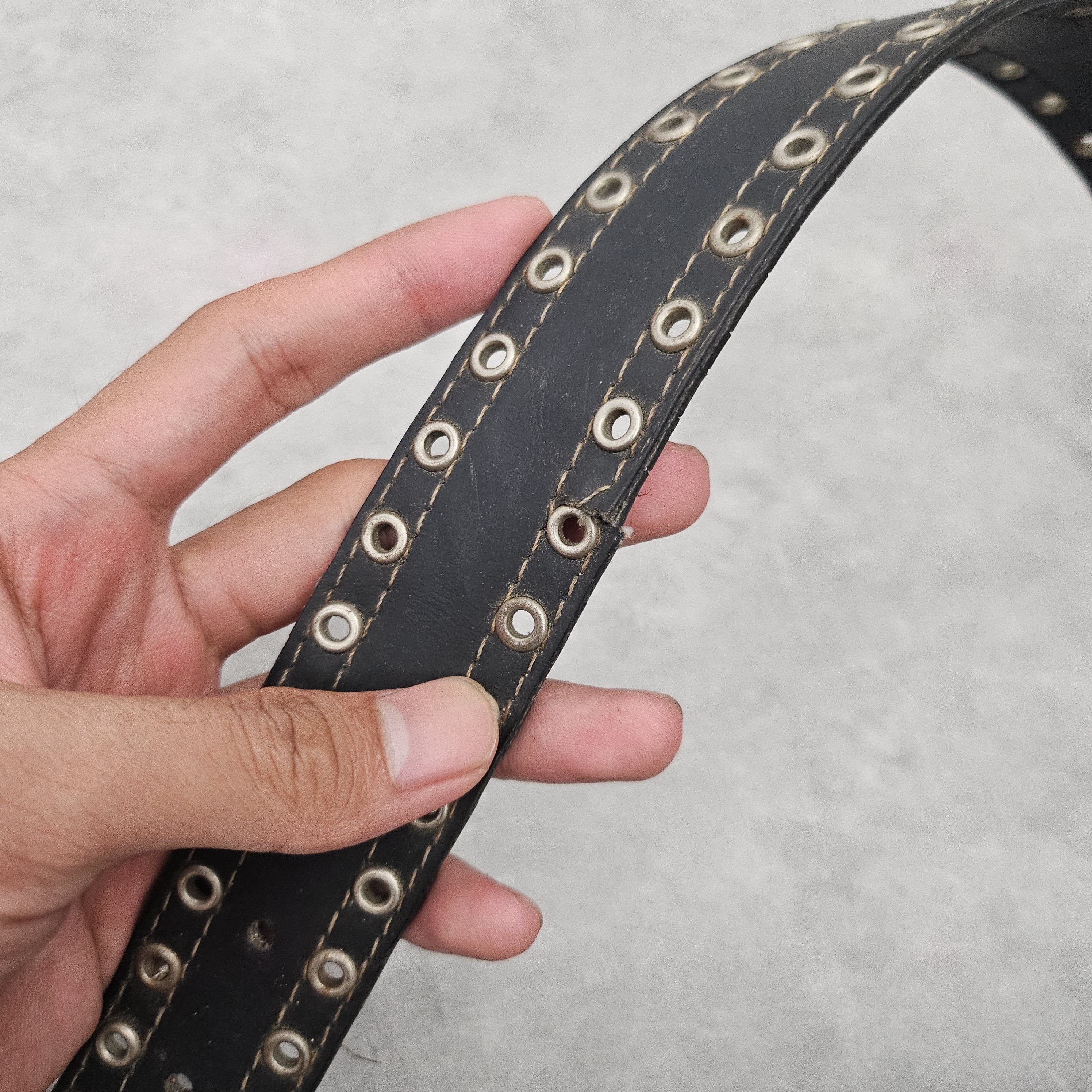 Japanese Brand Black flower vintage mini ring belt Size ONE SIZE - 4 Thumbnail