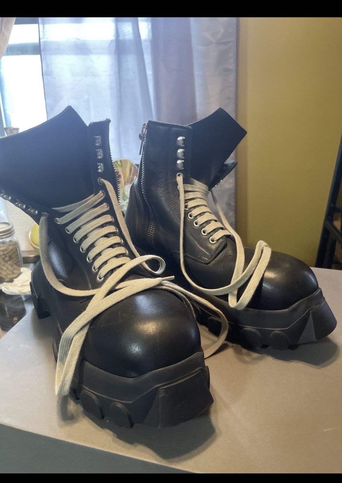 RICK OWENS~ Army bozo tractor boot